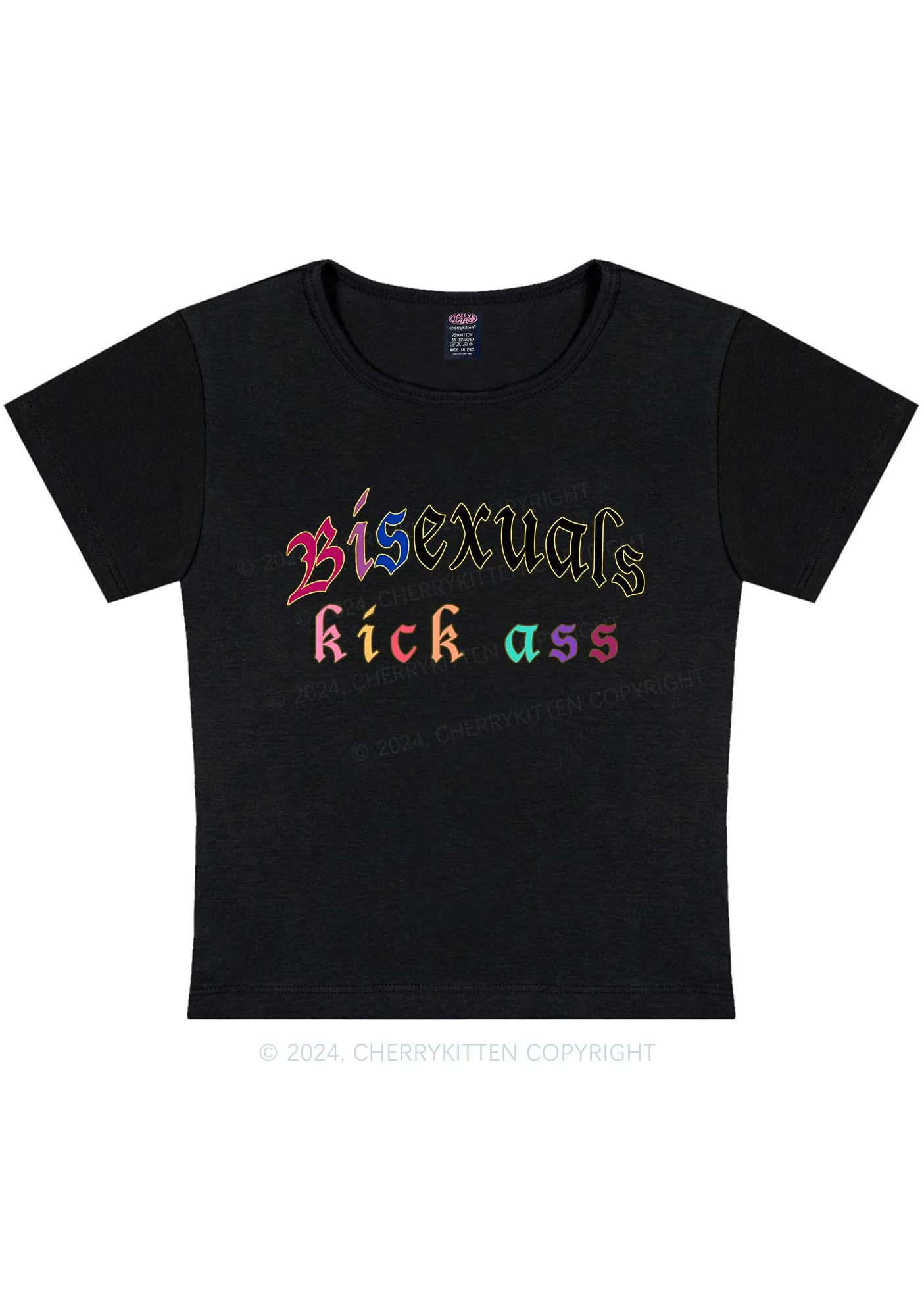 Bisexuals Kick Axx Y2K Baby Tee Cherrykitten - Image 5