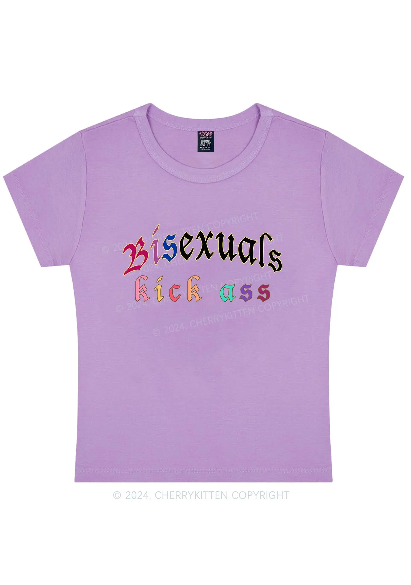 Bisexuals Kick Axx Y2K Baby Tee Cherrykitten - Image 6