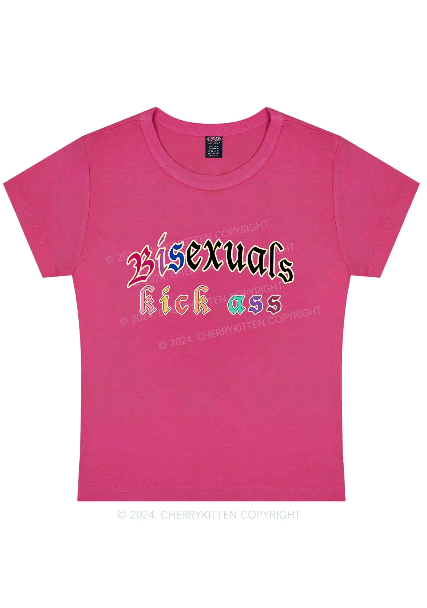 Bisexuals Kick Axx Y2K Baby Tee Cherrykitten - Image 7