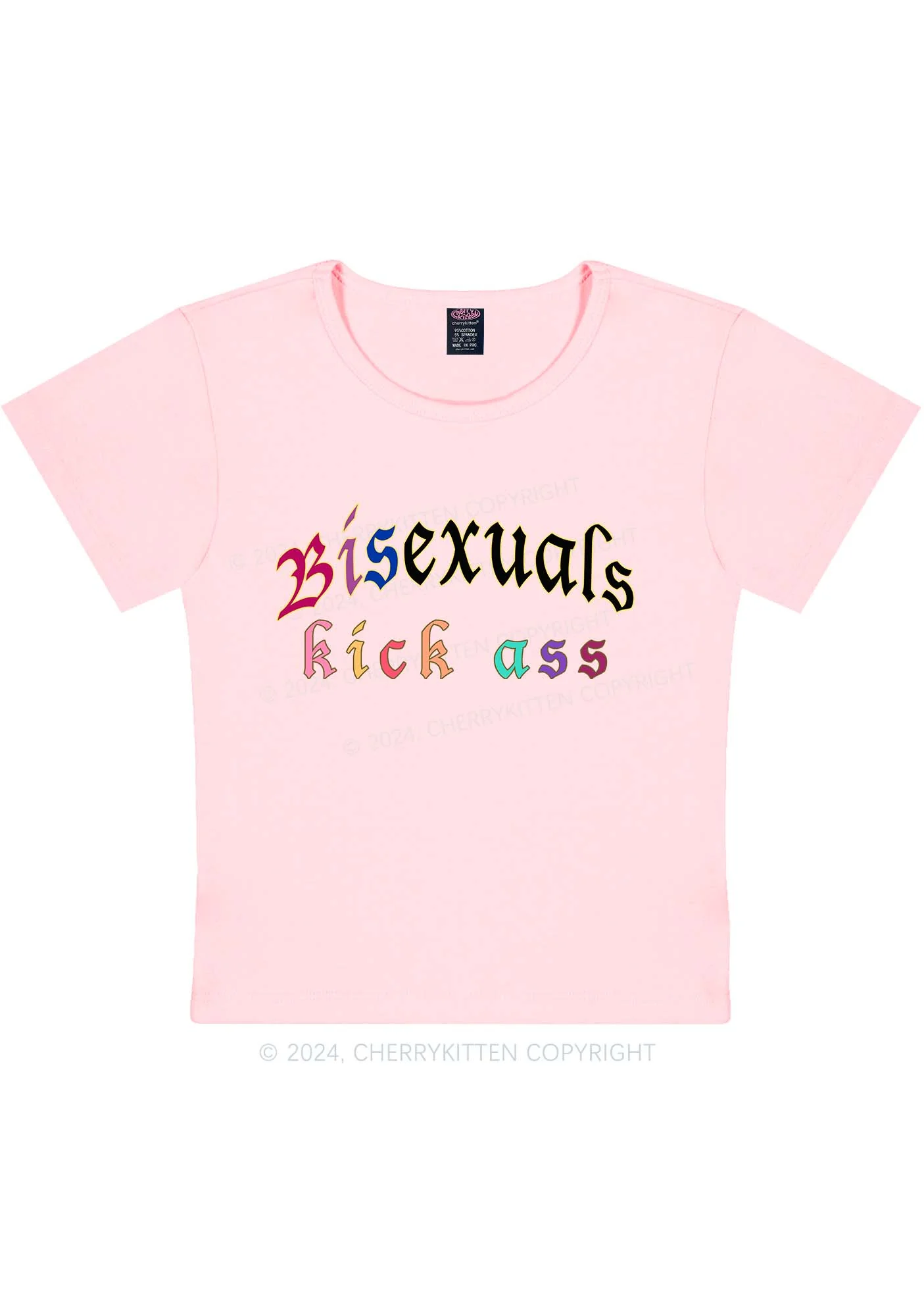 Bisexuals Kick Axx Y2K Baby Tee Cherrykitten - Image 8