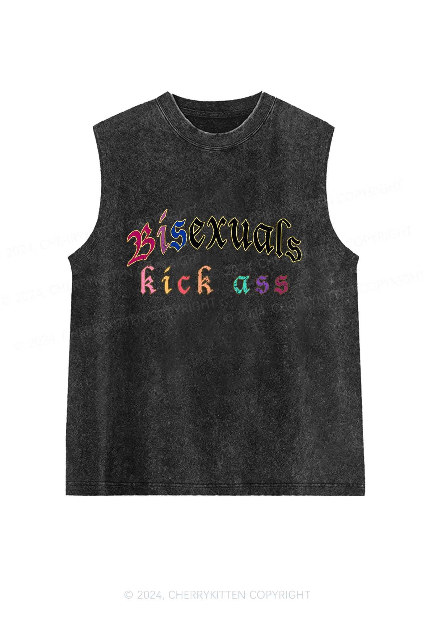 Bisexuals Kick Axx Y2K Washed Tank Cherrykitten - Image 3