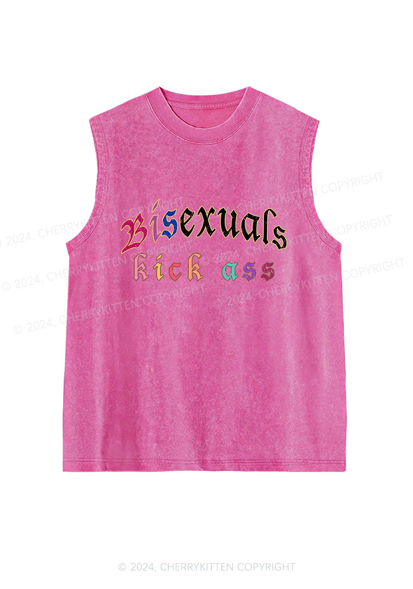 Bisexuals Kick Axx Y2K Washed Tank Cherrykitten - Image 4