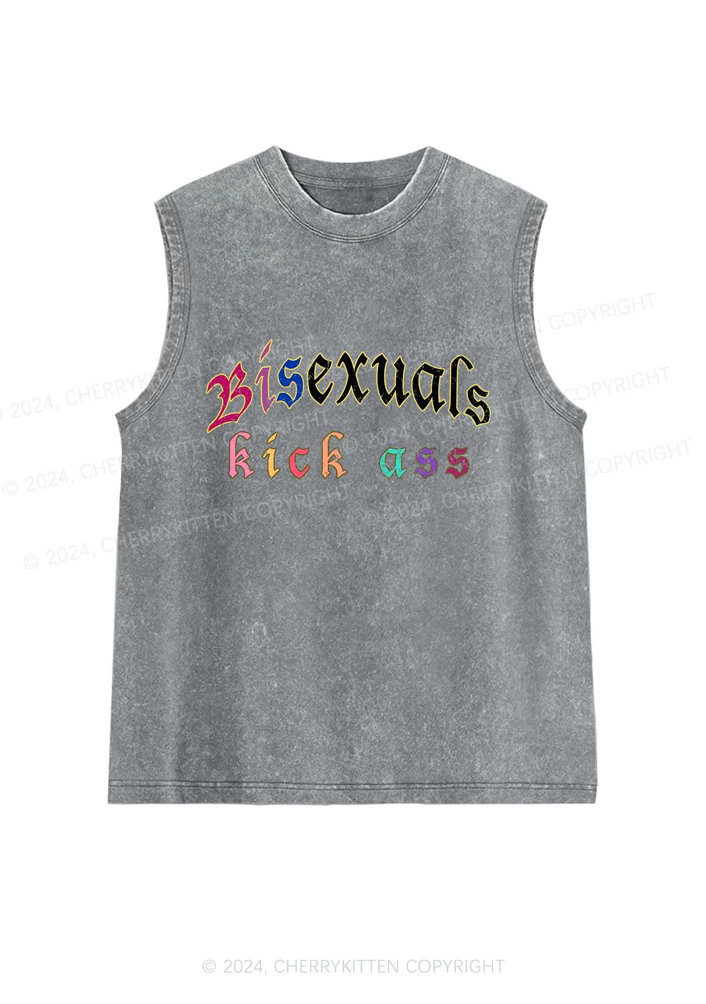Bisexuals Kick Axx Y2K Washed Tank Cherrykitten - Image 5