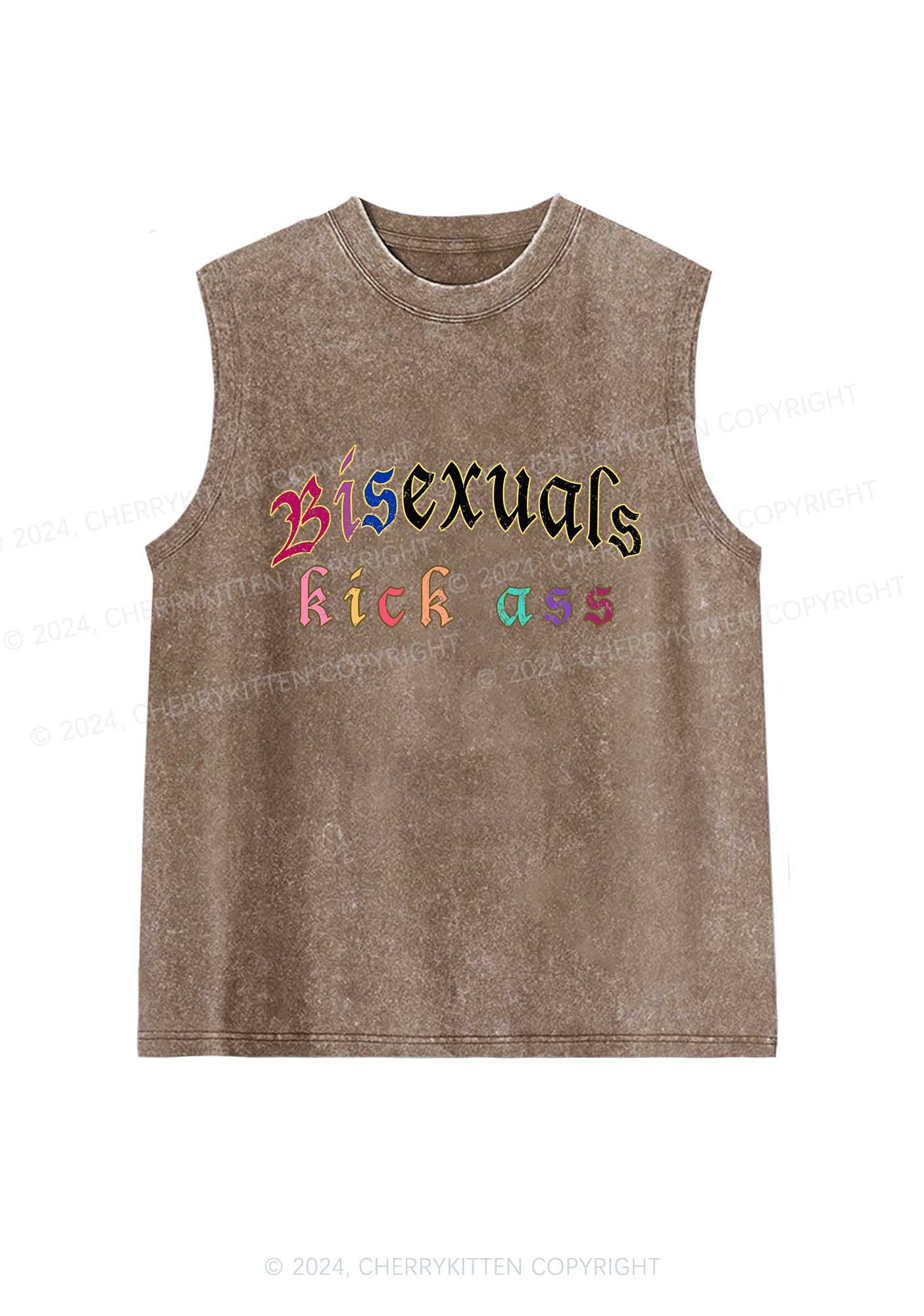 Bisexuals Kick Axx Y2K Washed Tank Cherrykitten - Image 6