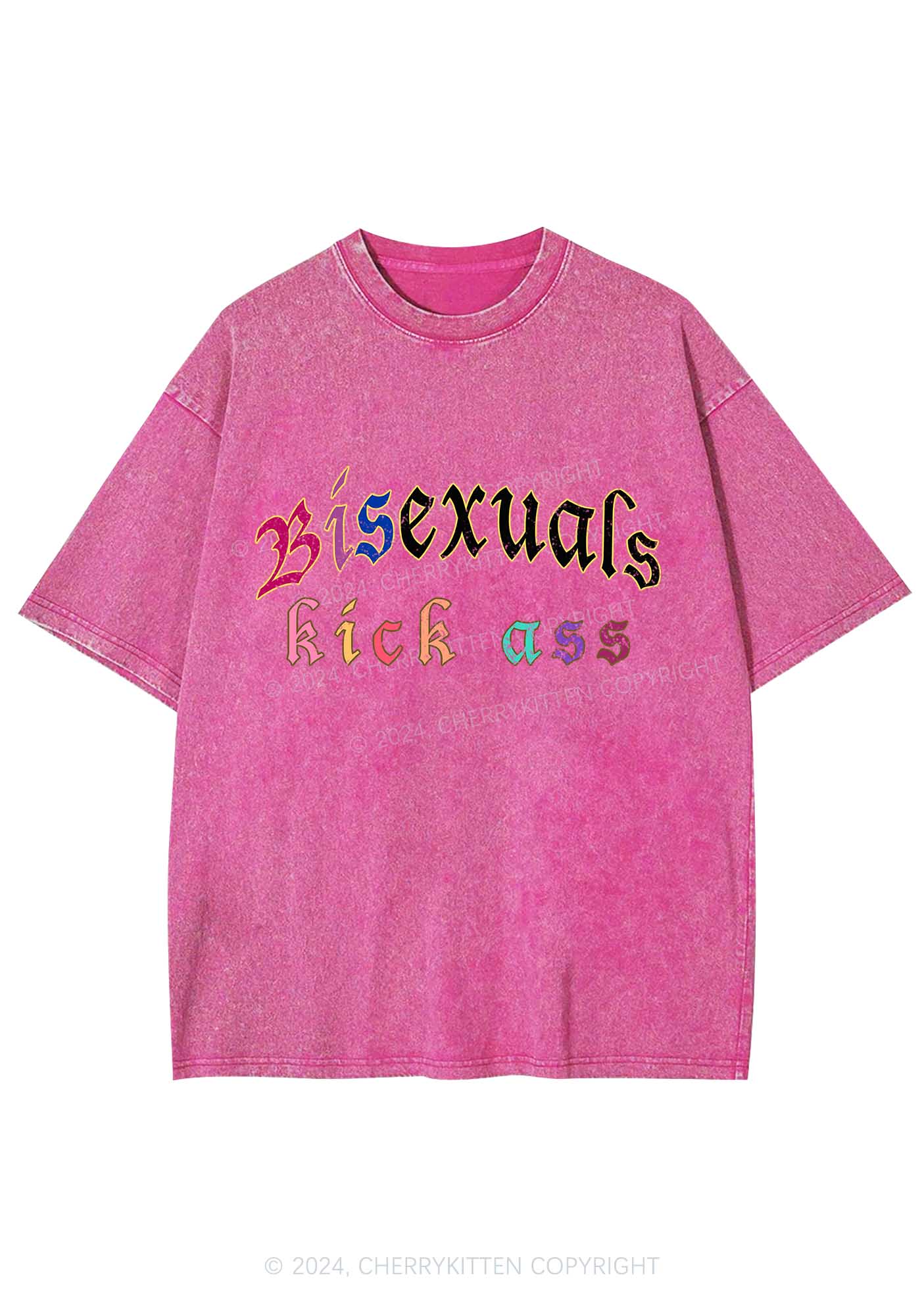 Bisexuals Kick Axx Y2K Washed Tee Cherrykitten - Image 4