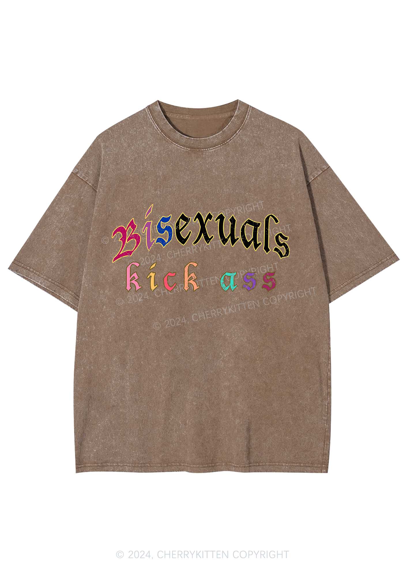 Bisexuals Kick Axx Y2K Washed Tee Cherrykitten - Image 6