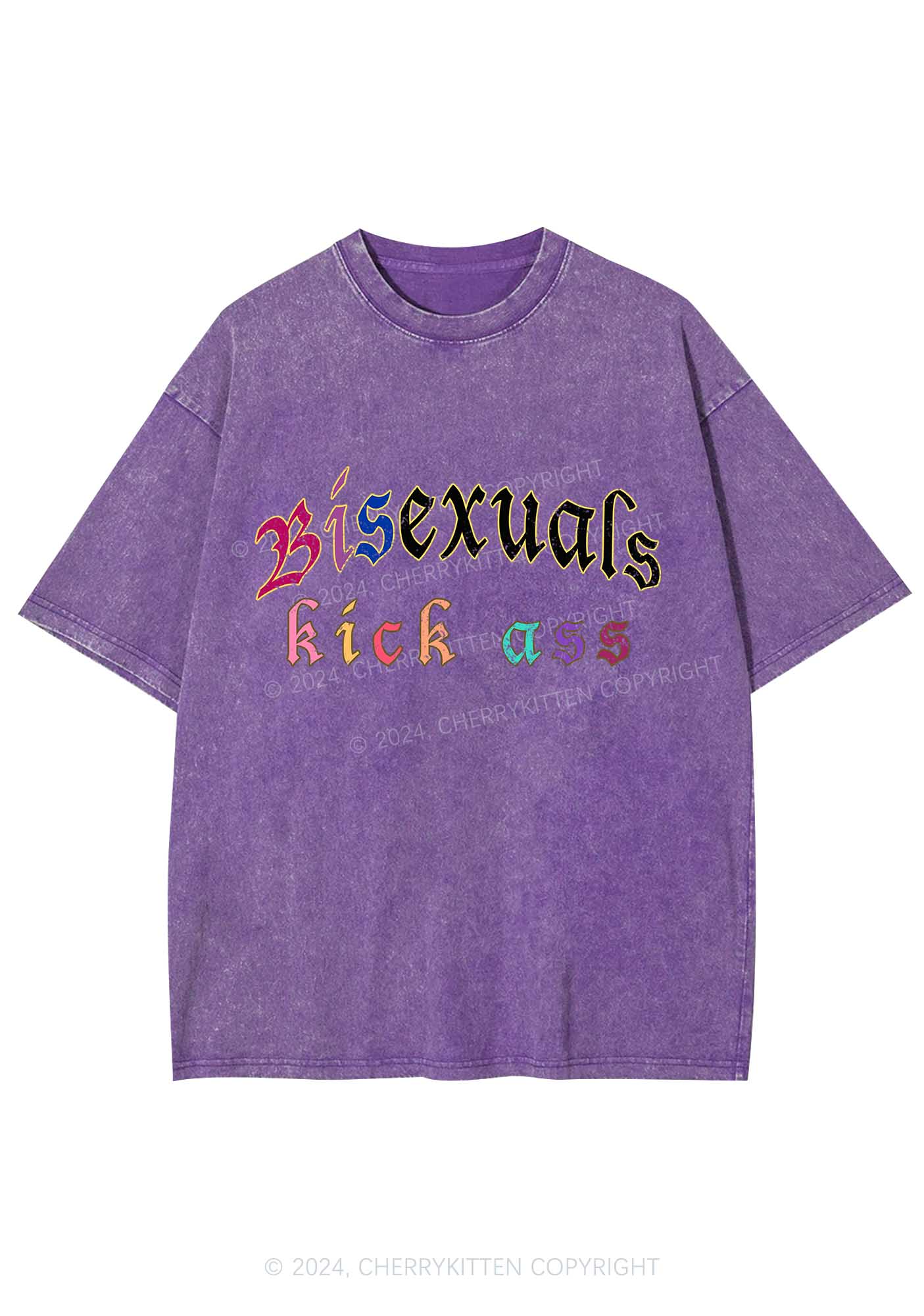 Bisexuals Kick Axx Y2K Washed Tee Cherrykitten - Image 7