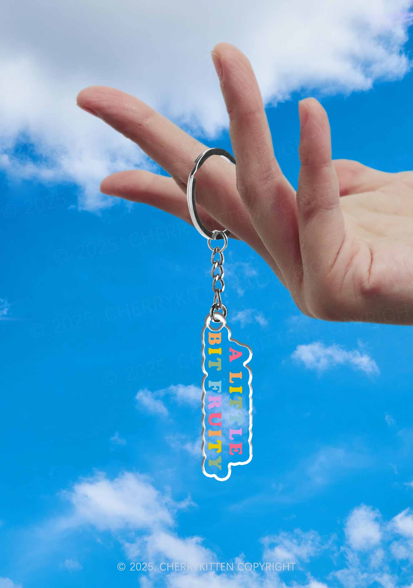 Bit Fruity Pride 1Pc Y2K Keychain Cherrykitten - Image 2