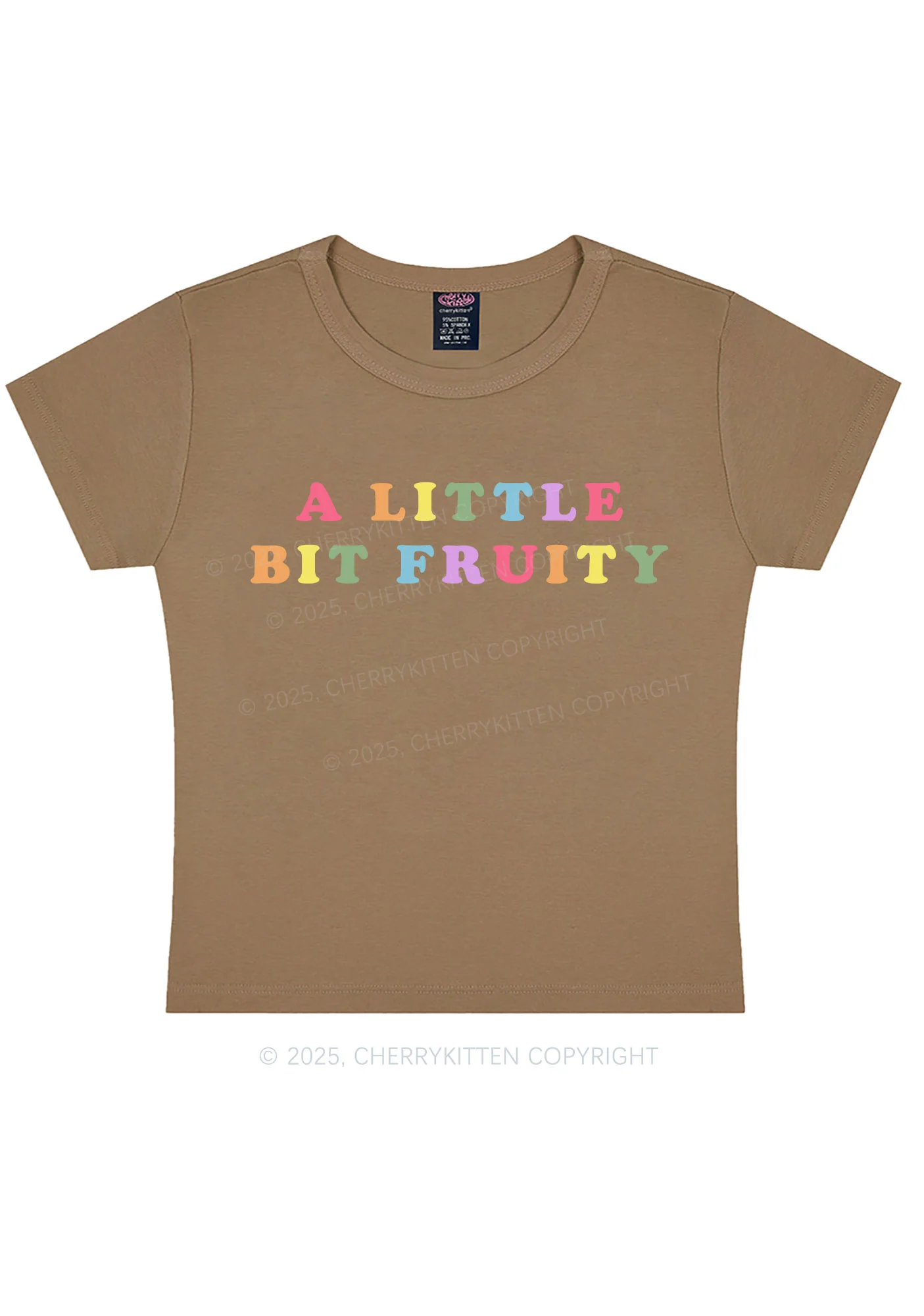 Bit Fruity Pride Y2K Baby Tee Cherrykitten - Image 11