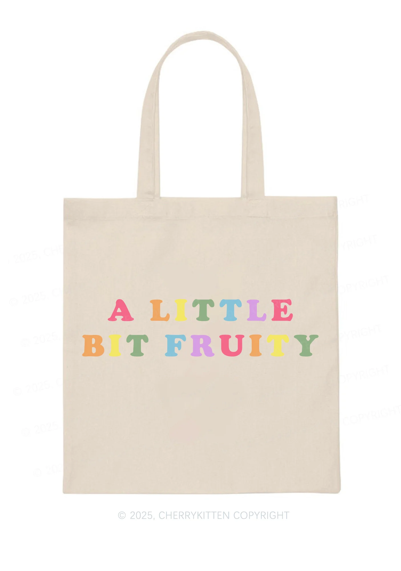 Bit Fruity Pride Y2K Canvas Tote Bag Cherrykitten - Image 3