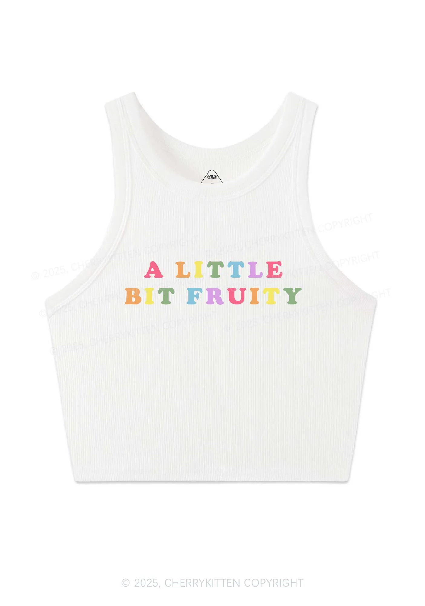 Bit Fruity Pride Y2K Crop Tank Top Cherrykitten - Image 3