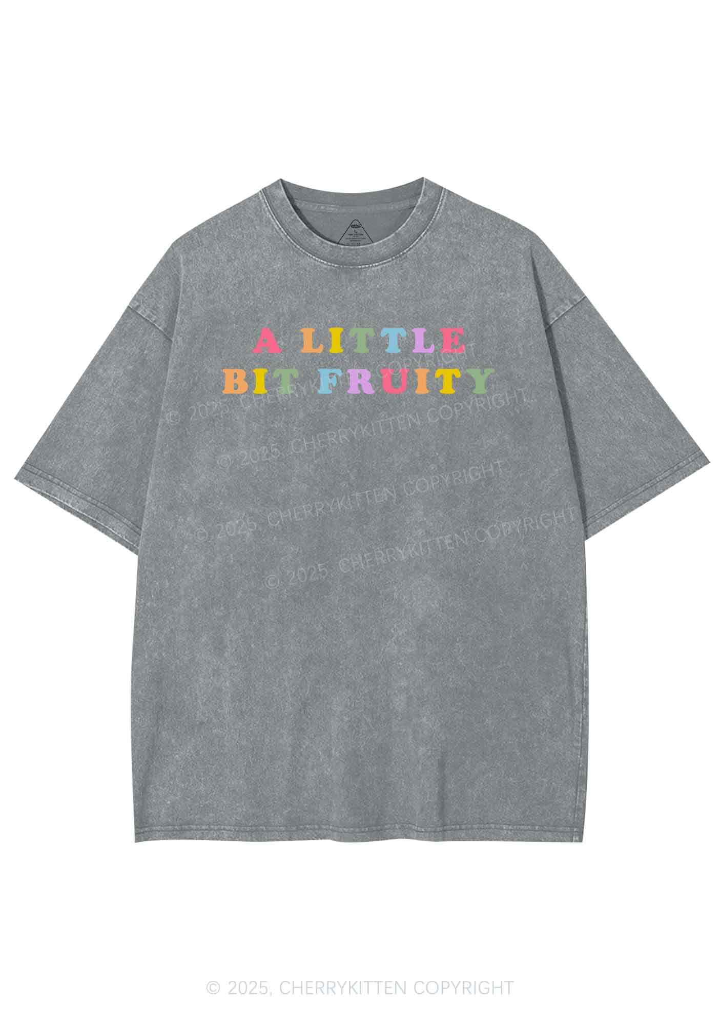 Bit Fruity Pride Y2K Shirts Washed Tee Cherrykitten - Image 7