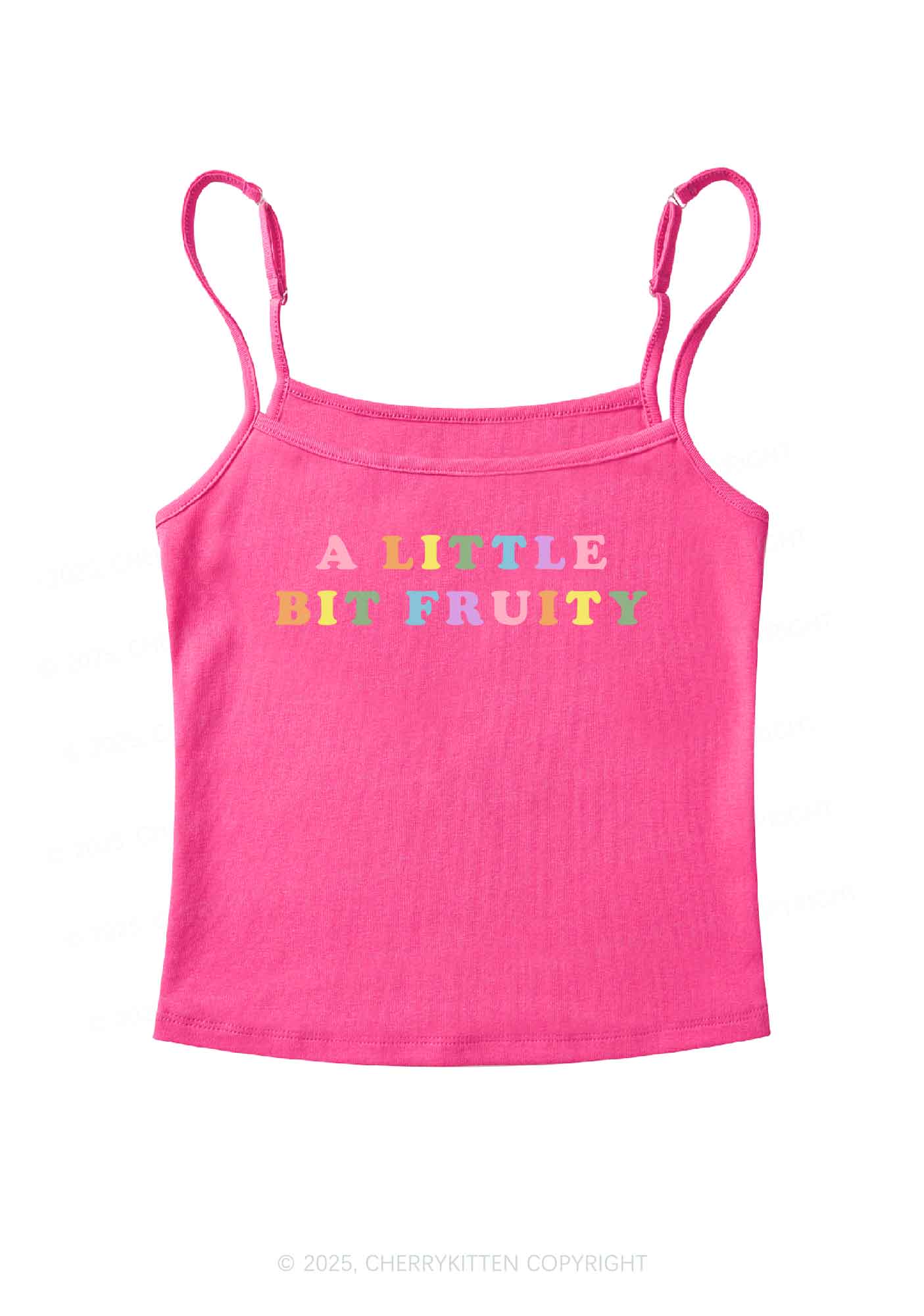 Bit Fruity Pride Y2K Spaghetti Strap Cami Cherrykitten - Image 4