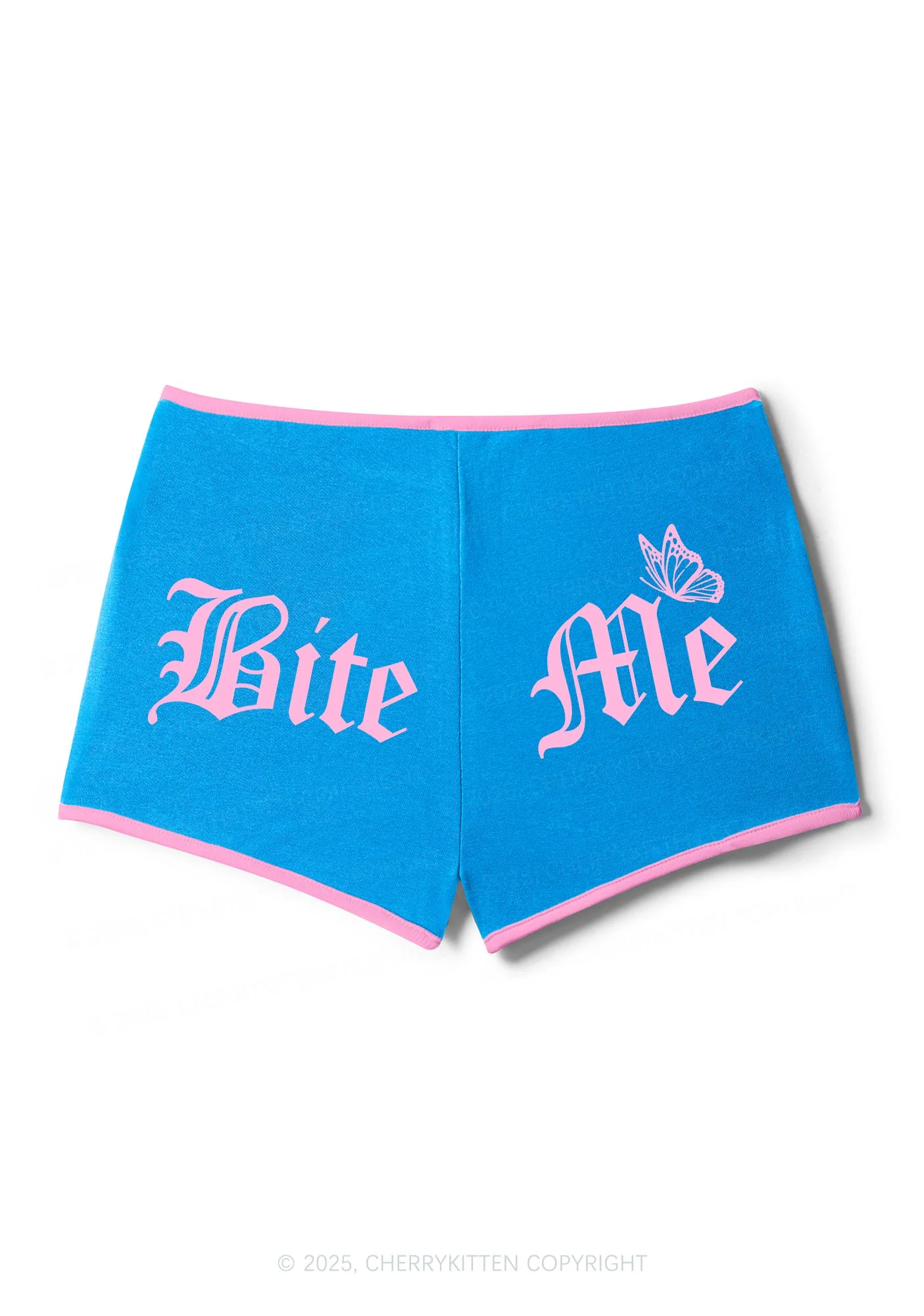 Bite Me Y2K Contrast Mini Shorts Cherrykitten - Image 3