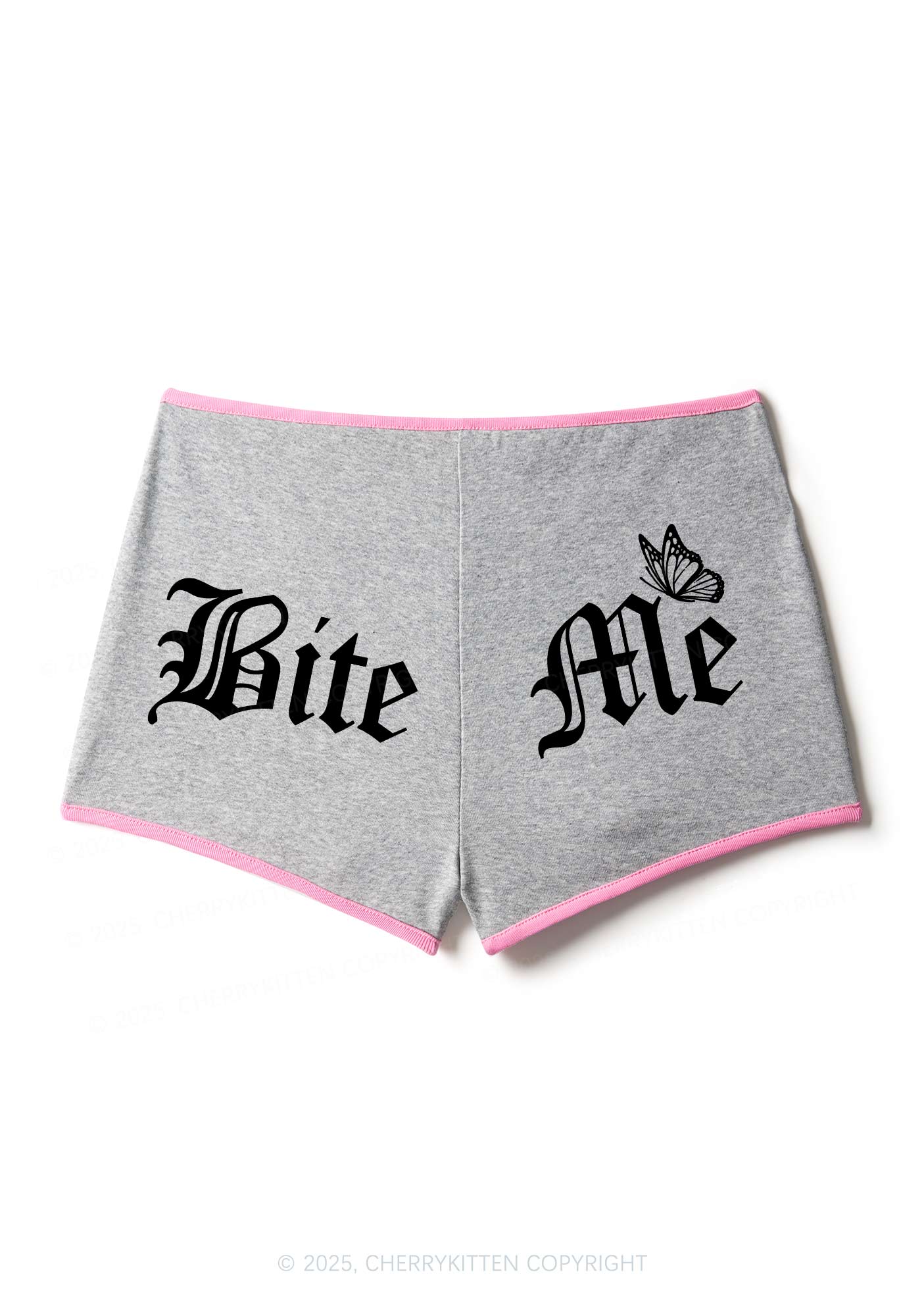 Bite Me Y2K Contrast Mini Shorts Cherrykitten - Image 5