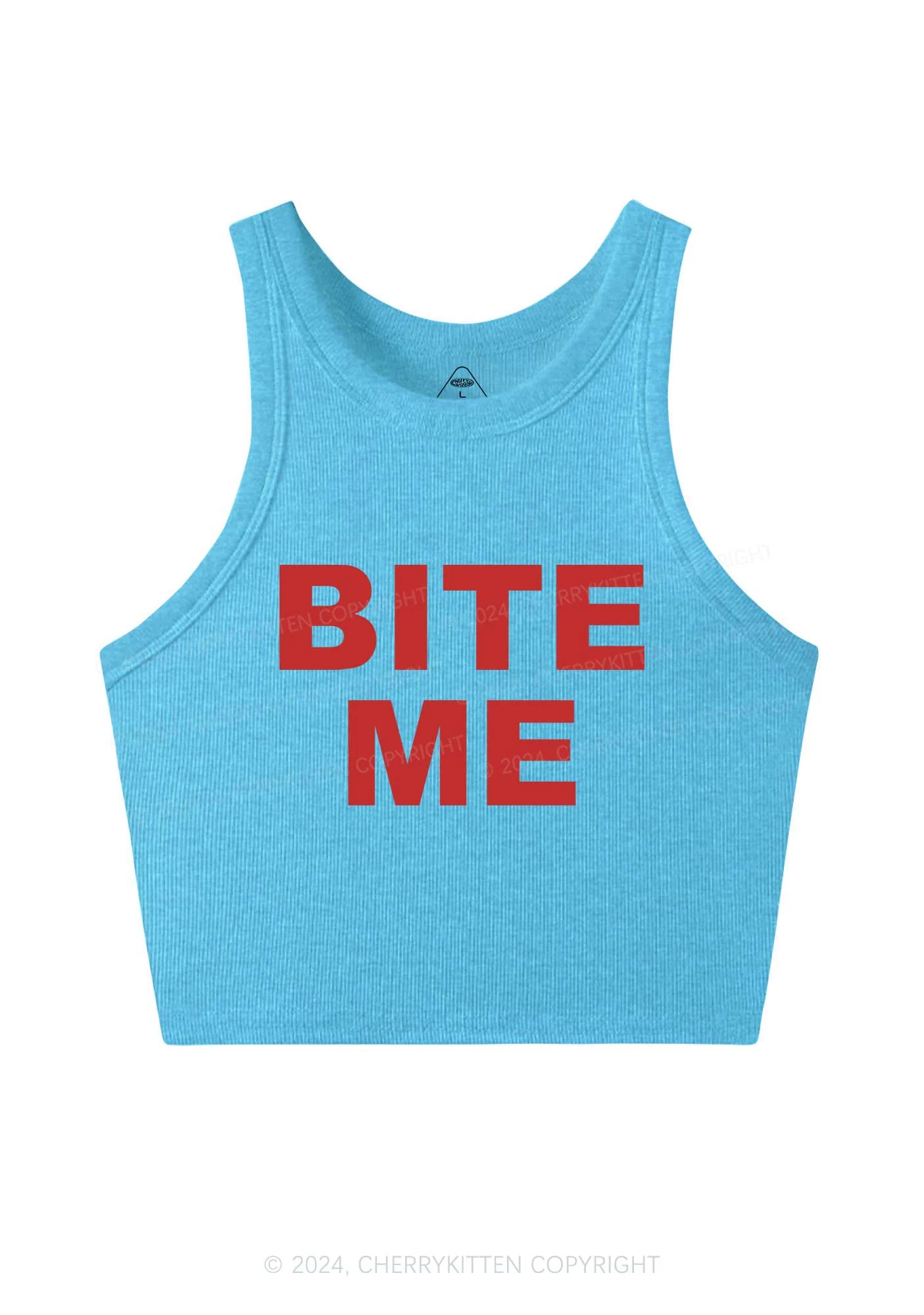 Bite Me Y2K Crop Tank Top Cherrykitten - Image 5