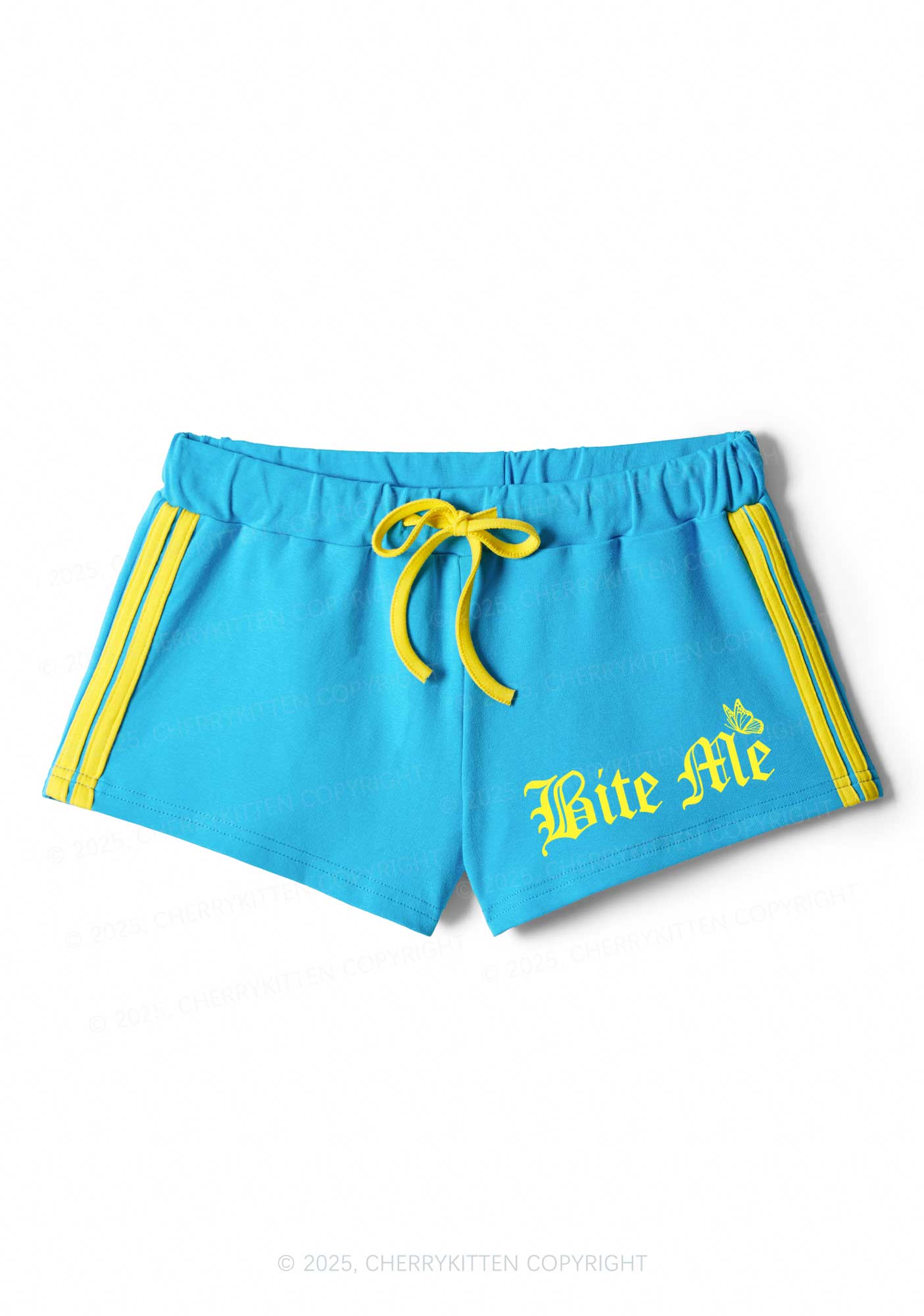 Bite Me Y2K Drawstring Mini Shorts Cherrykitten - Image 5