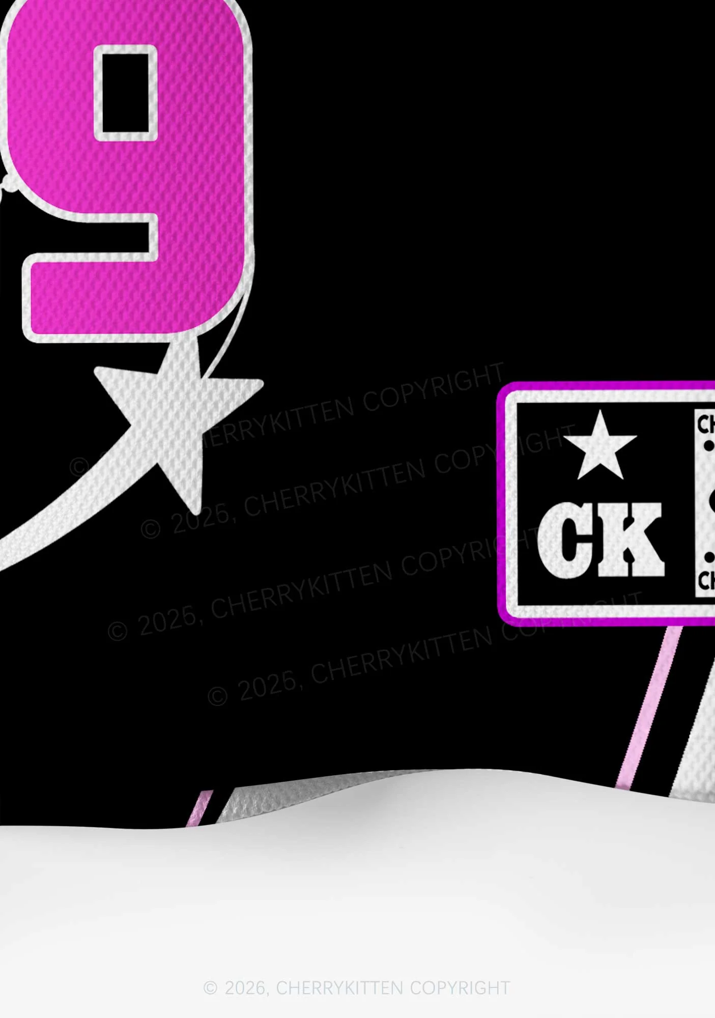 Black BDSM Y2K Crop Sport Jersey Shirts Cherrykitten - Image 6