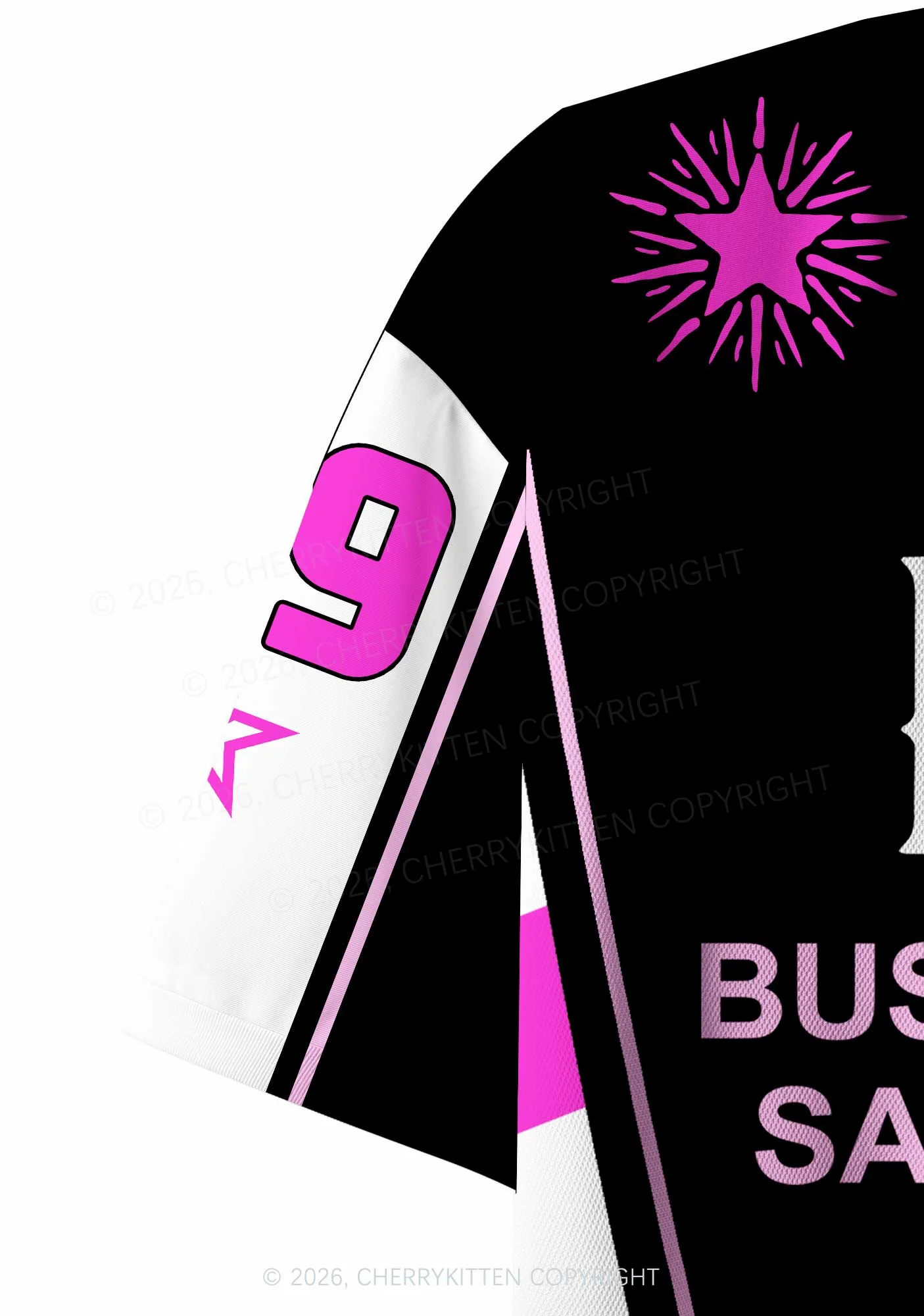 Black BDSM Y2K Crop Sport Jersey Shirts Cherrykitten - Image 7