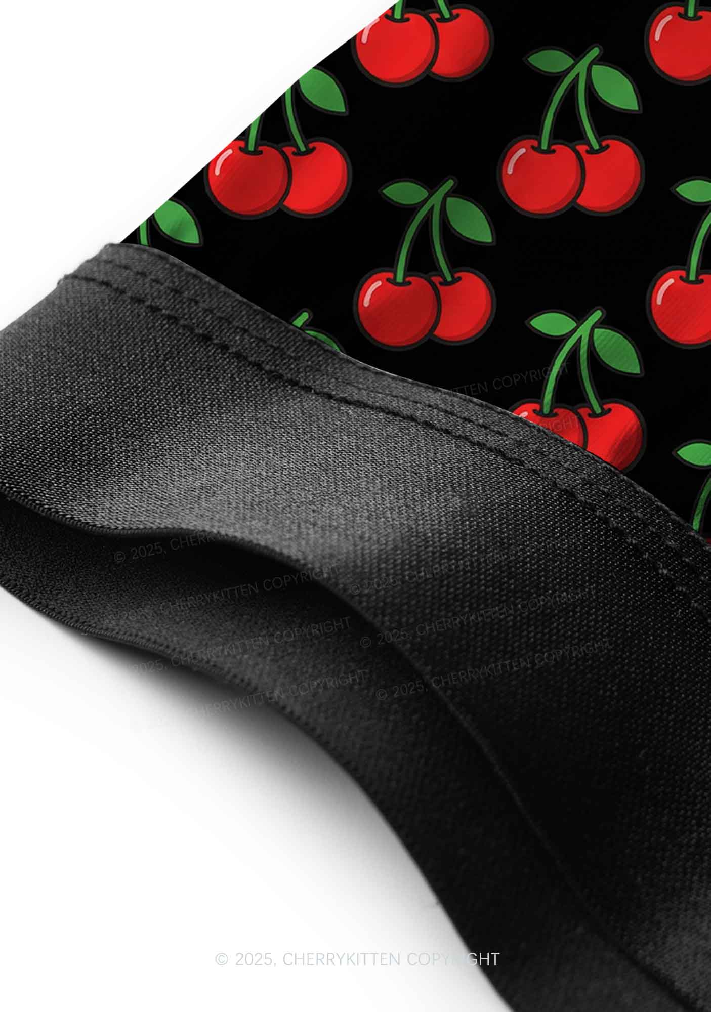 Black Cherry Y2K Print Men Boxer Briefs Cherrykitten - Image 5