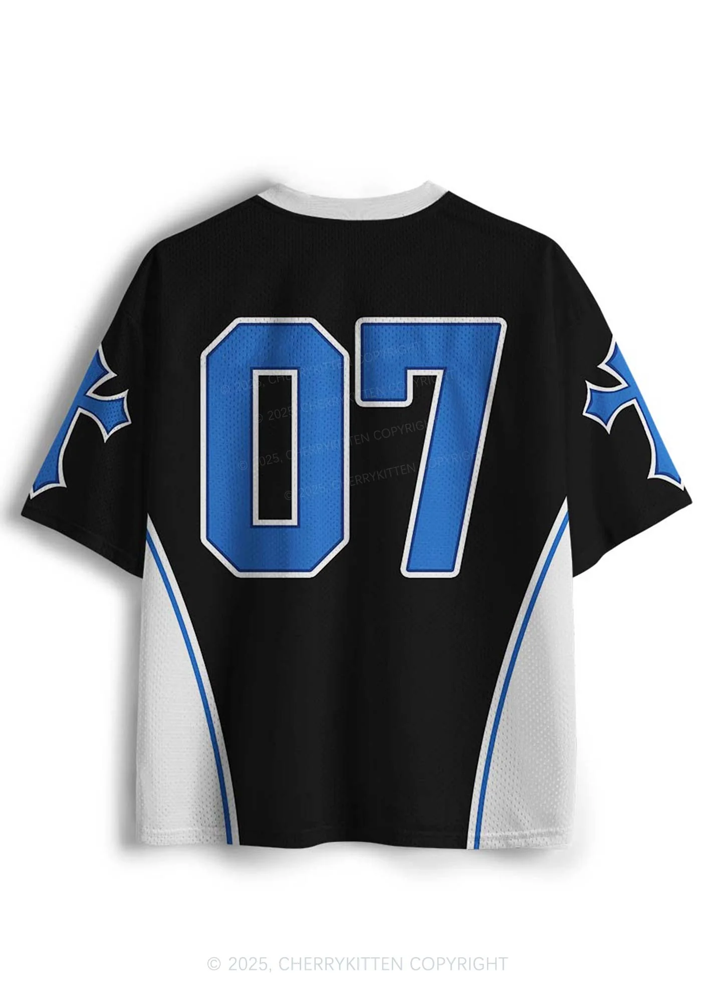 Custom Black Cxxt Y2K Mesh Jersey Shirts Cherrykitten - Image 5
