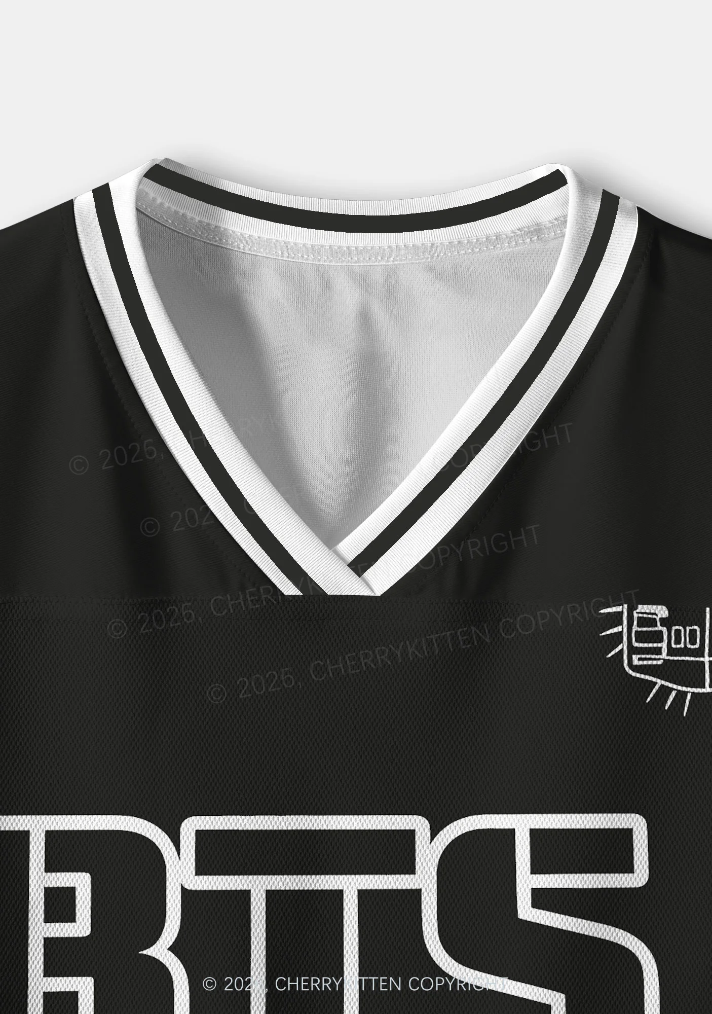 Black Kpop Boys Number Y2K Crop Sport Jersey Shirts Cherrykitten - Image 11