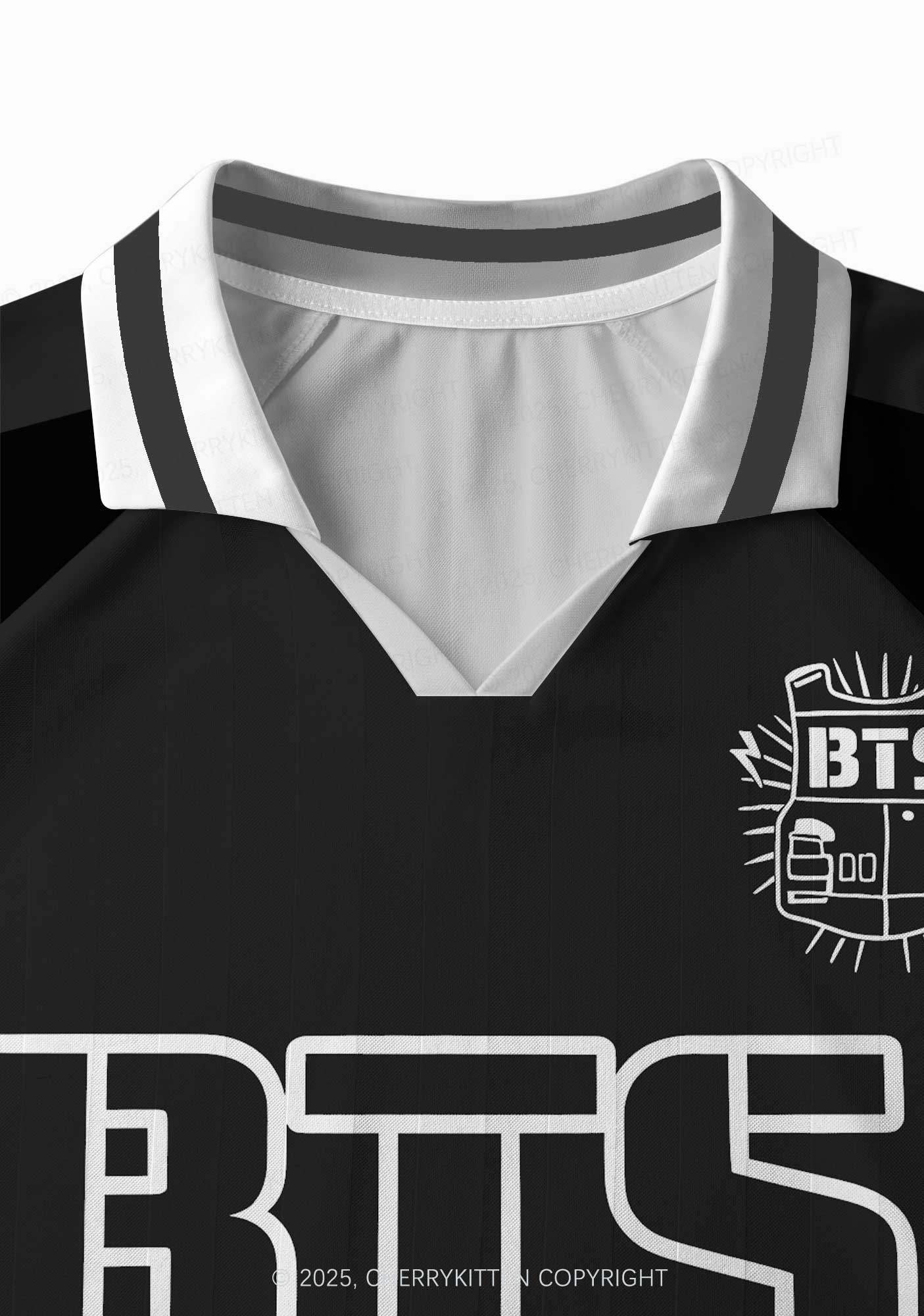 Black Kpop Members Y2K Long Sleeve Sport Jersey Shirts Cherrykitten - Image 2