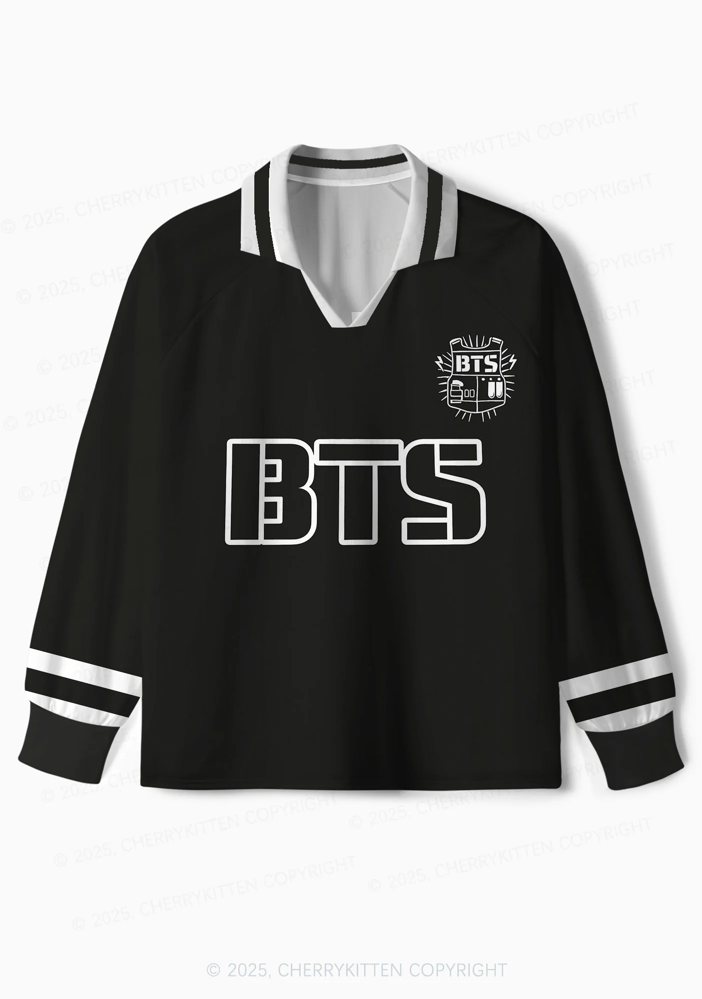Black Kpop Members Y2K Long Sleeve Sport Jersey Shirts Cherrykitten - Image 6