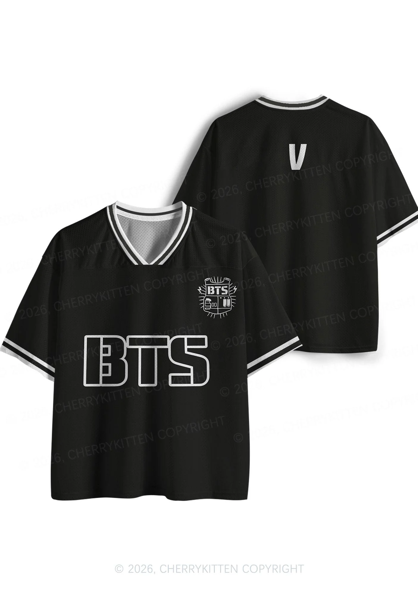 Black Kpop Members Y2K Sport Jersey Shirts Cherrykitten - Image 3