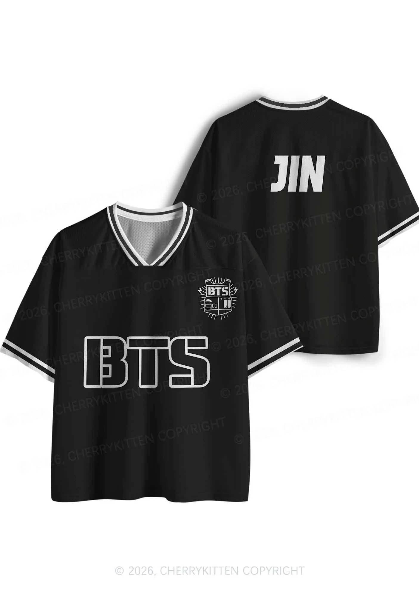 Black Kpop Members Y2K Sport Jersey Shirts Cherrykitten - Image 8