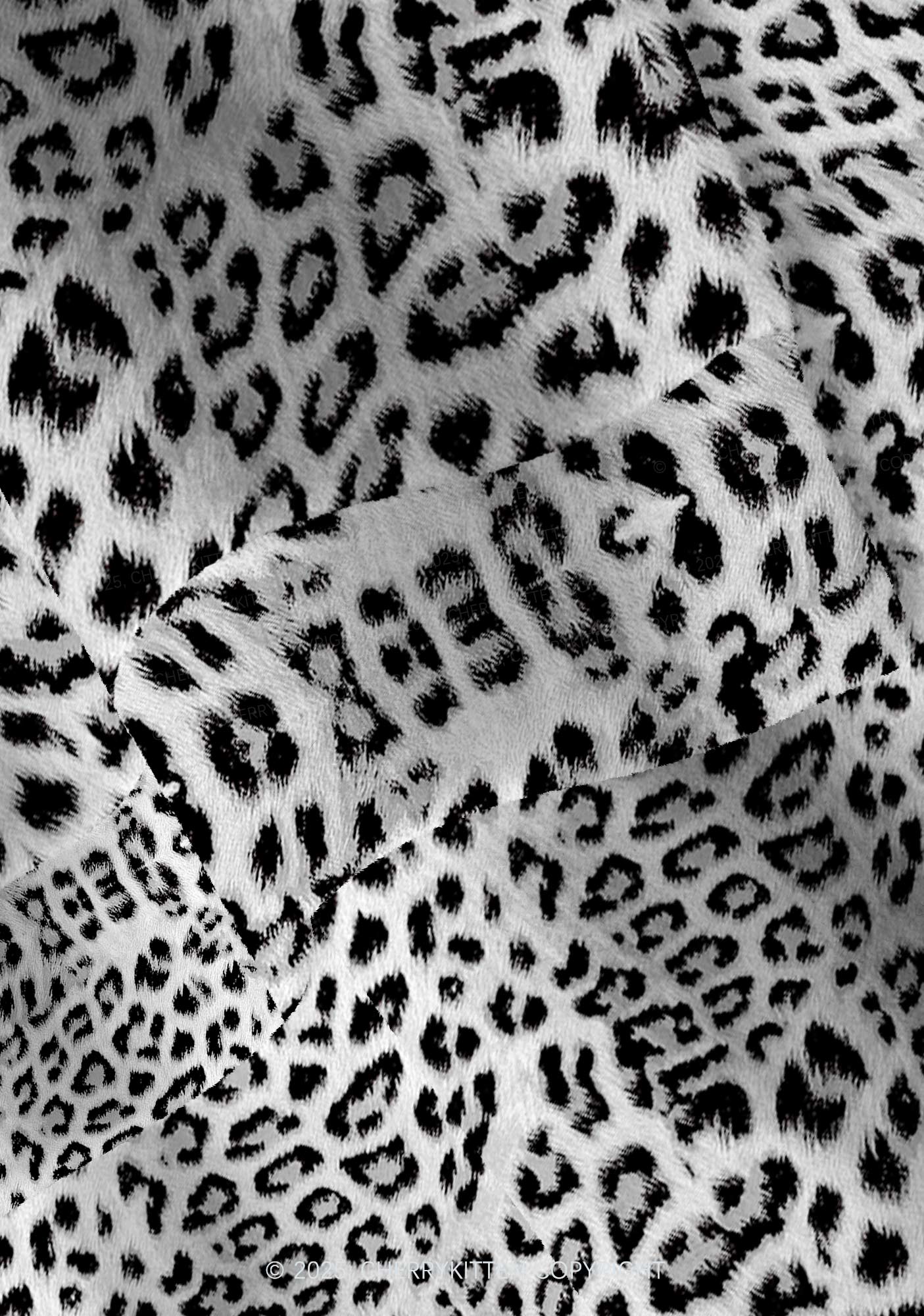 Black Leopard Y2K Christmas Cardigan Knit Sweatshirt Cherrykitten - Image 6