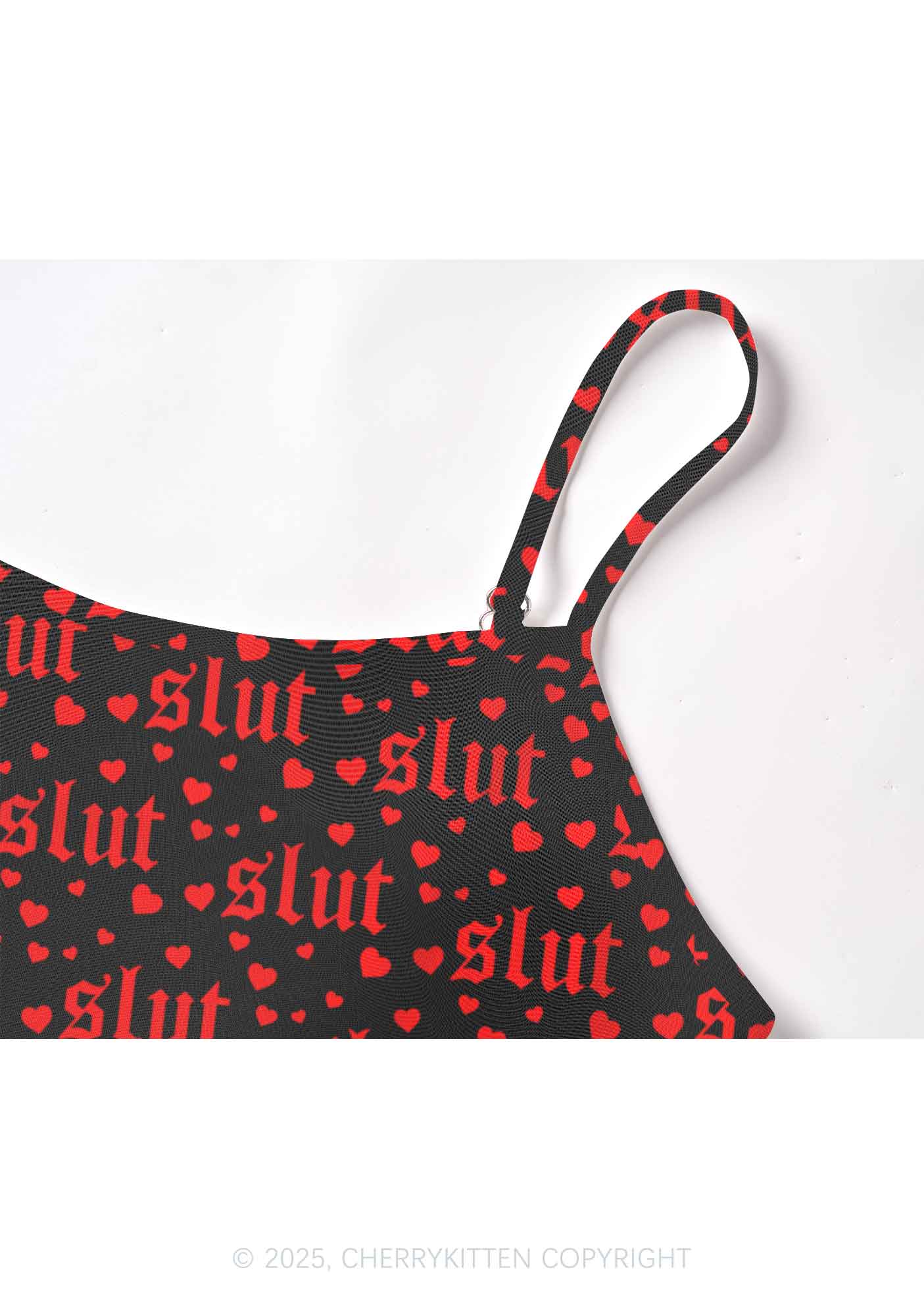 Black Slxt Y2K Mesh Cami Tank Cherrykitten - Image 5