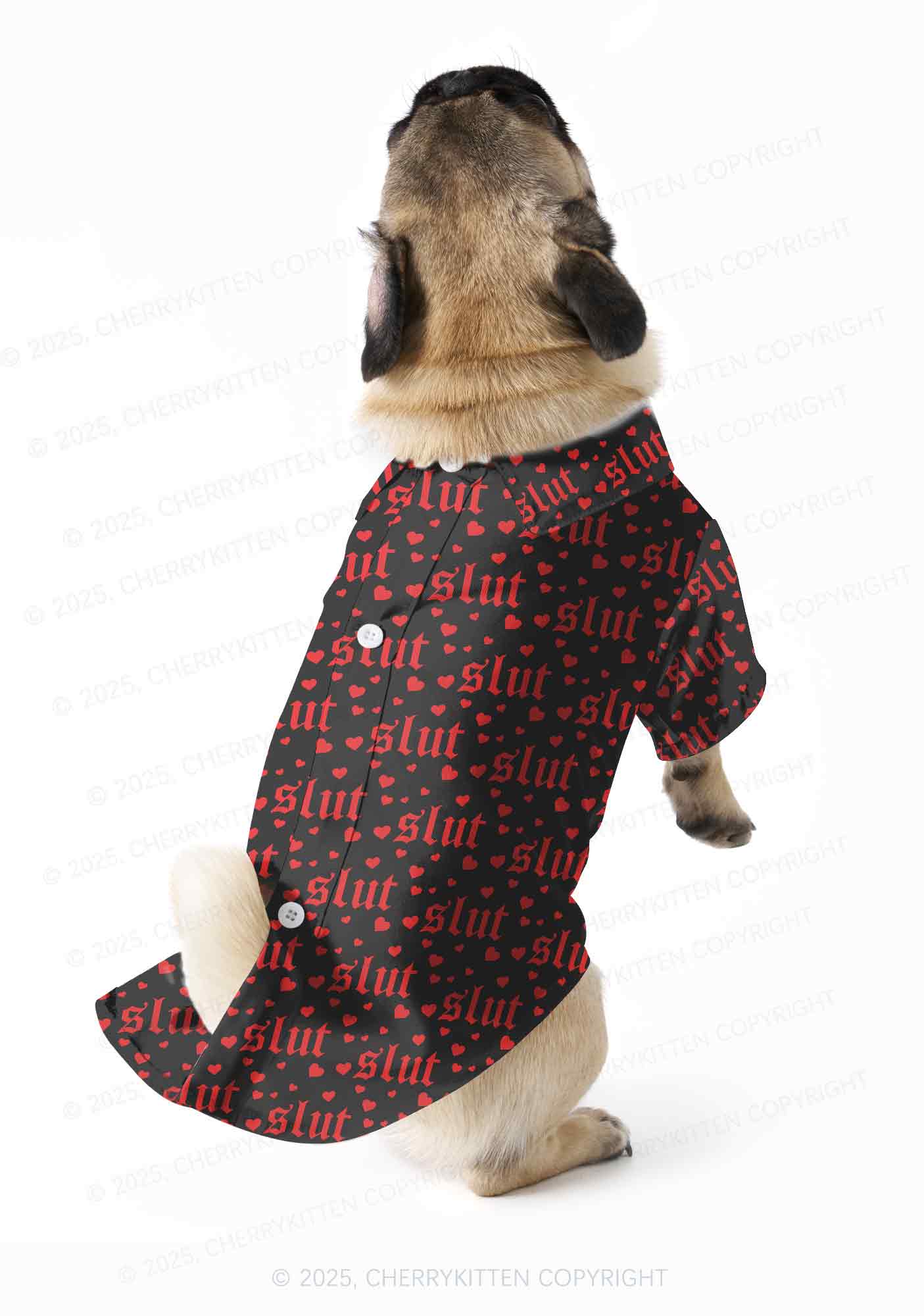 Black Slxt Y2K Pet Shirts Cherrykitten - Image 2