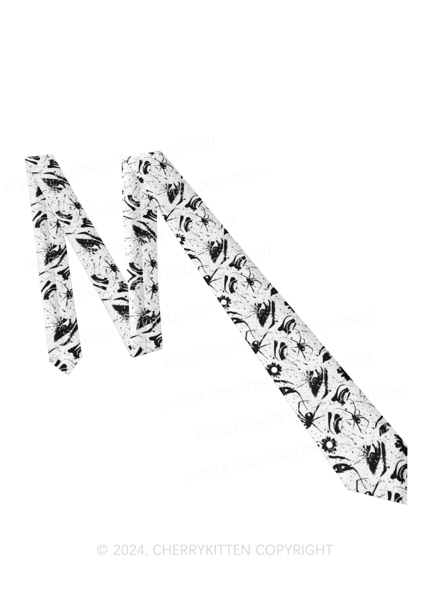 Black Spider Y2K Necktie Cherrykitten - Image 4