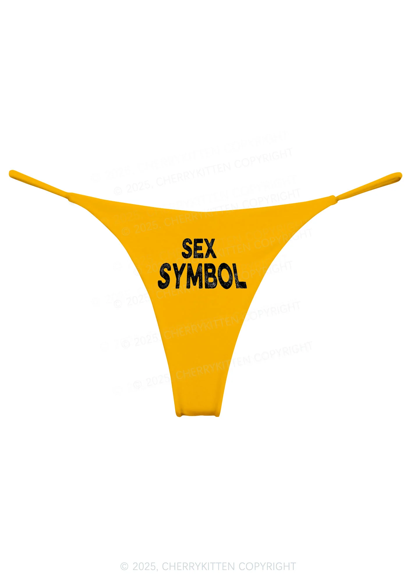 Black Sx Symbol Y2K Bikini String Thong Cherrykitten - Image 4