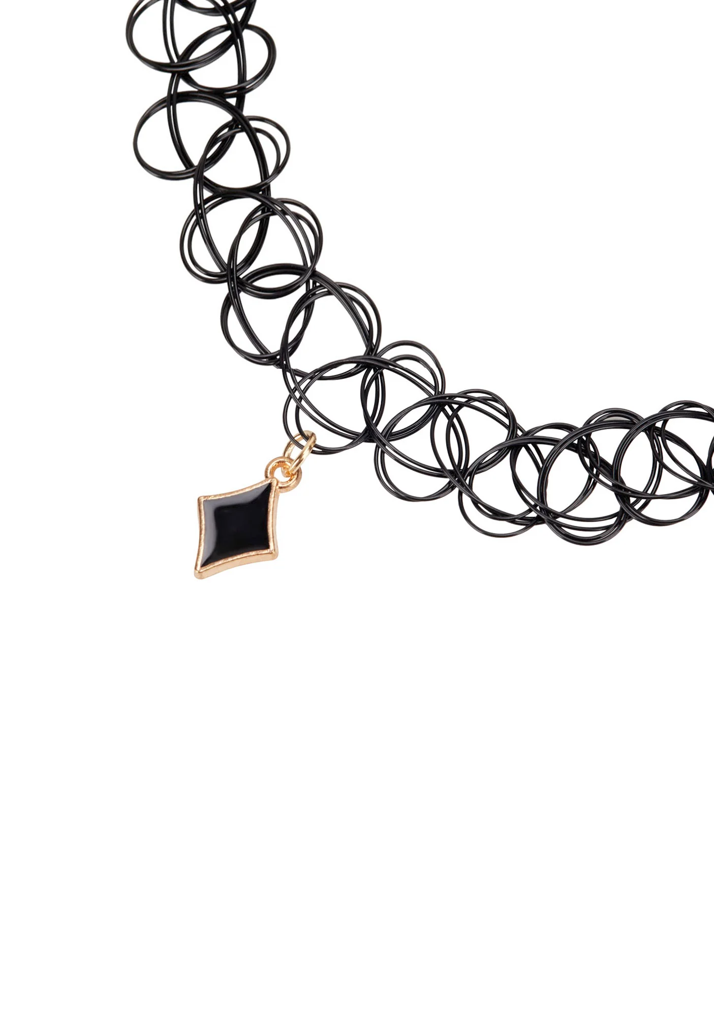 Black Vintage Choker Y2K Necklace Cherrykitten - Image 3
