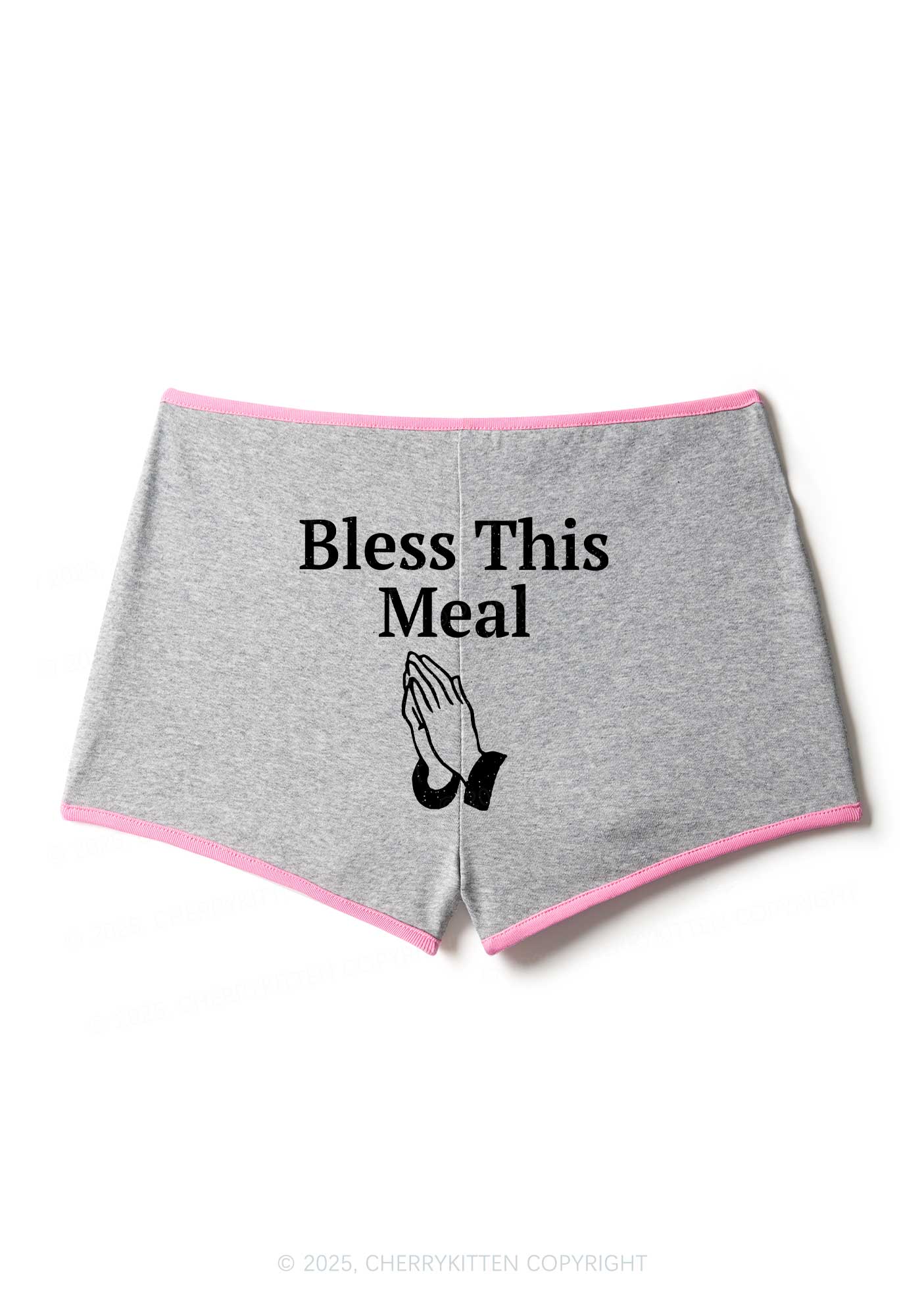 Bless This Meal Y2K Booty Shorts Cherrykitten - Image 2