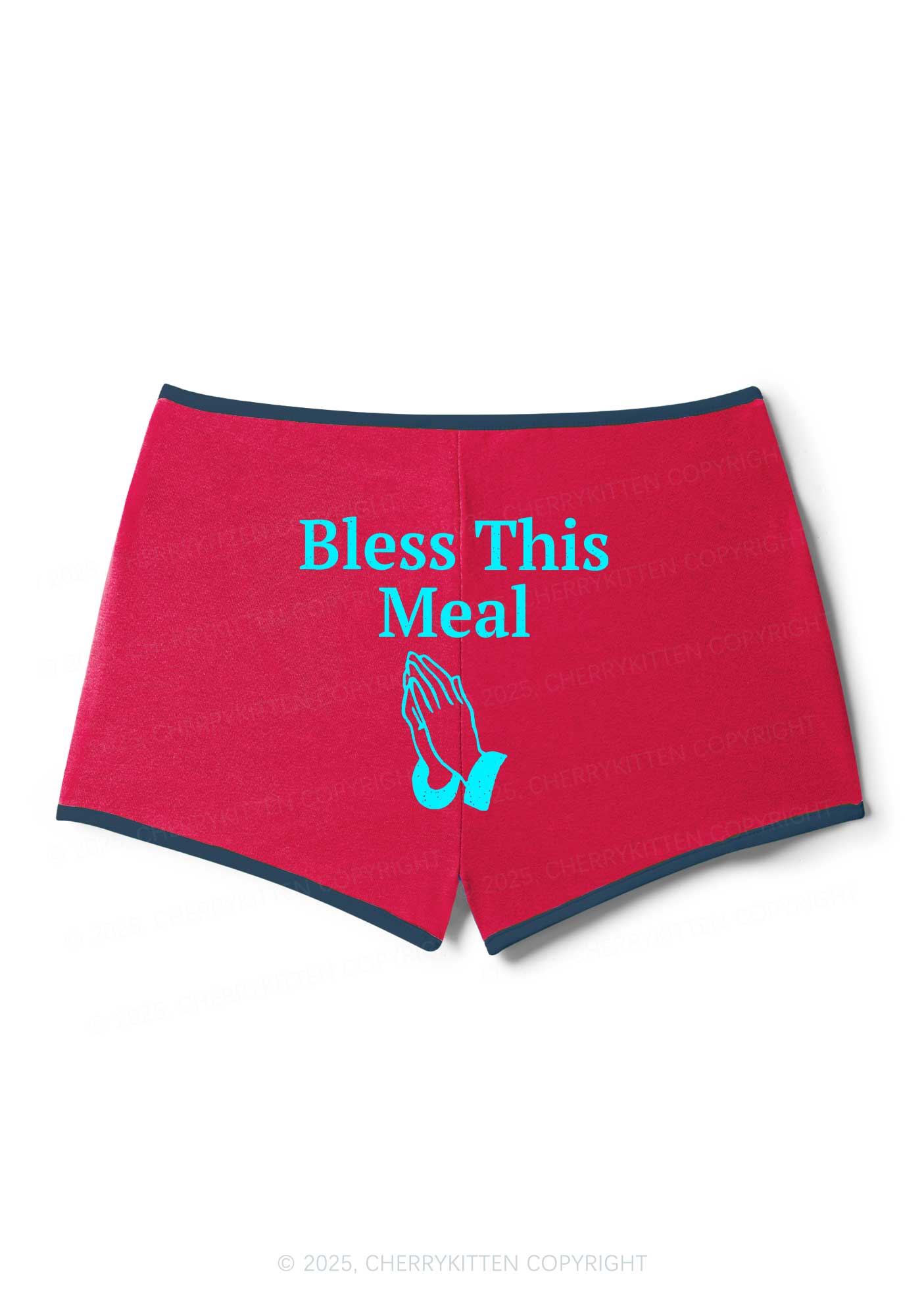 Bless This Meal Y2K Booty Shorts Cherrykitten - Image 4