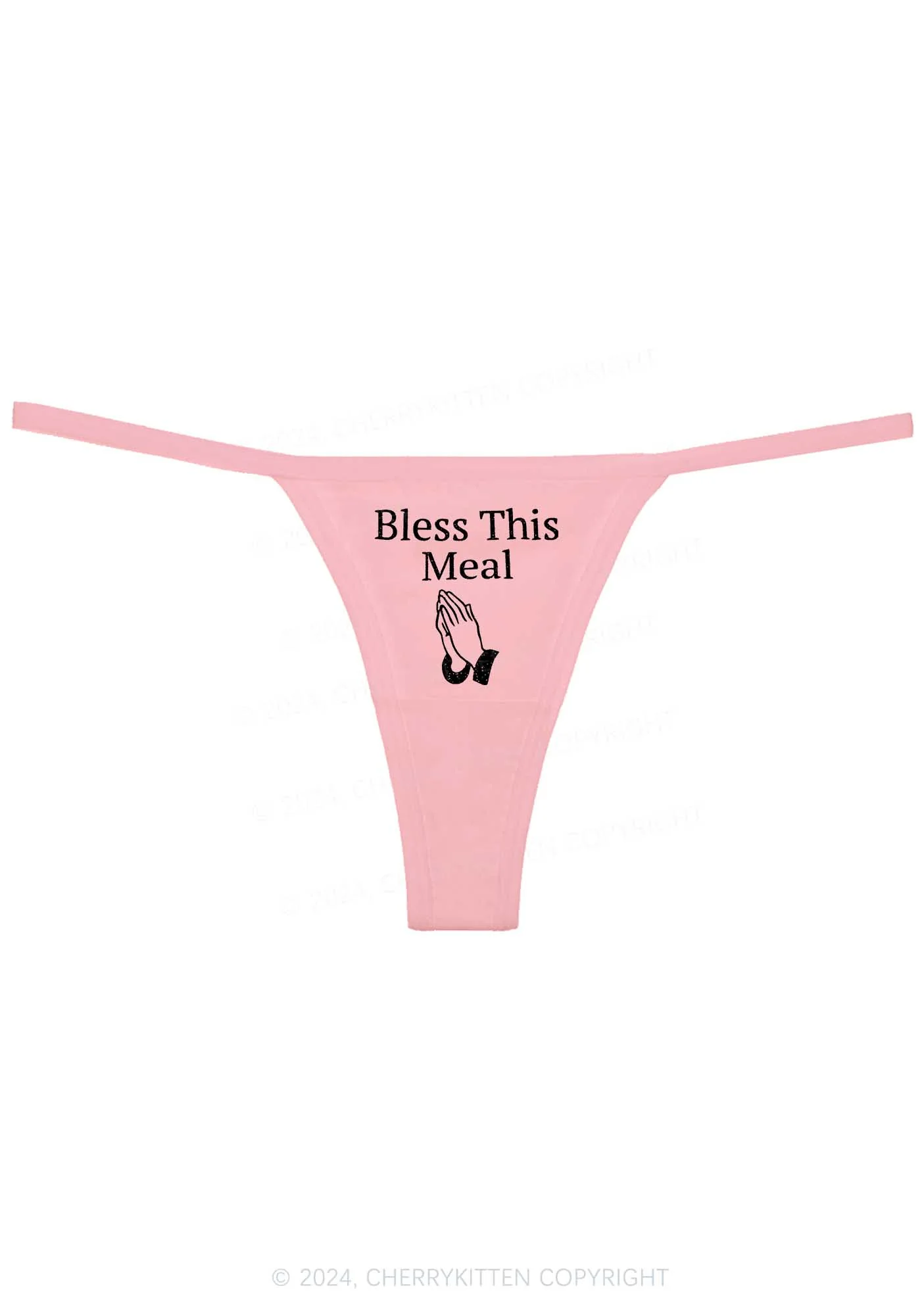 Bless This Meal Y2K Flat String Thong Cherrykitten - Image 5