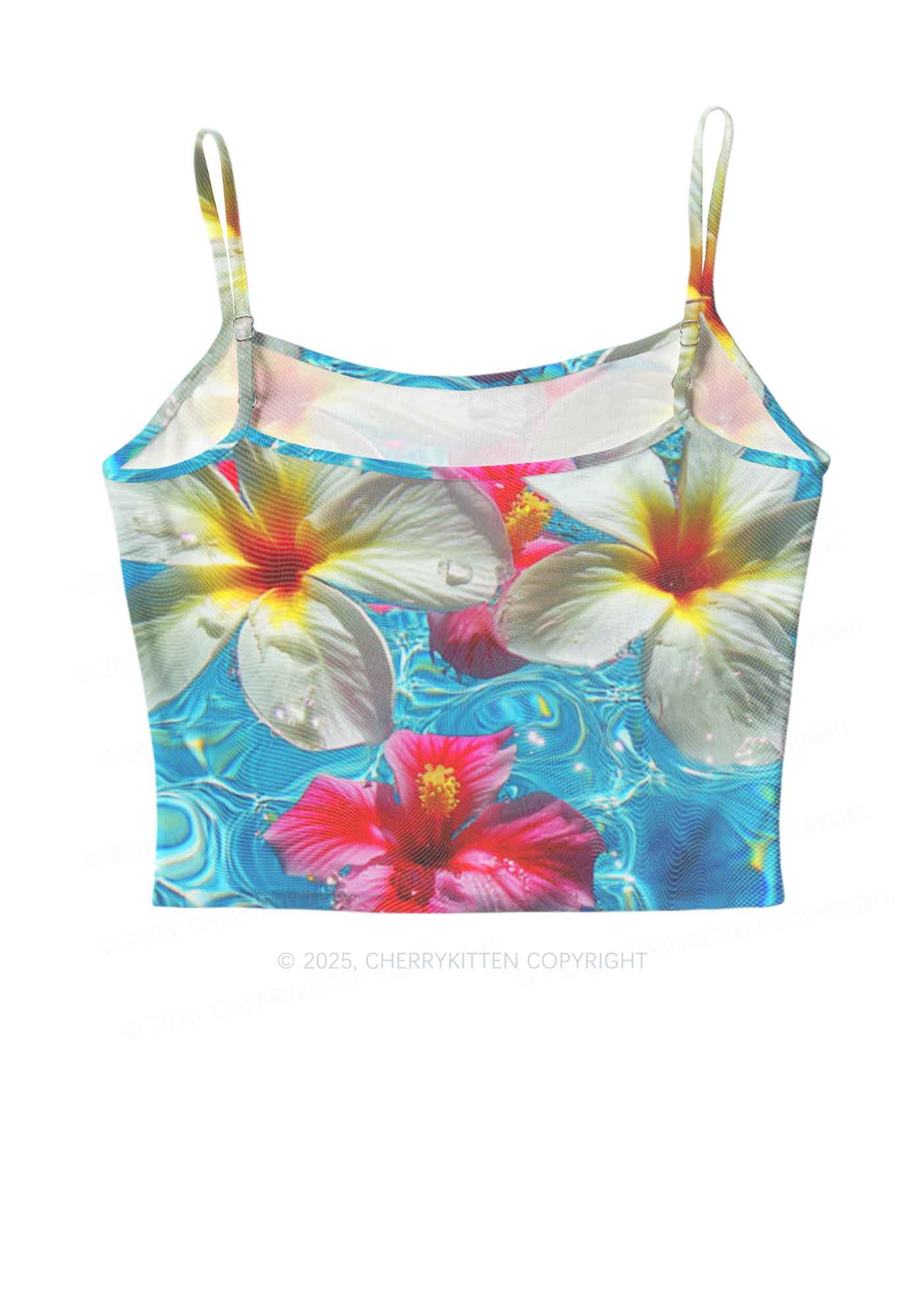 Blooming Floral Y2K Mesh Cami Tank Cherrykitten - Image 3