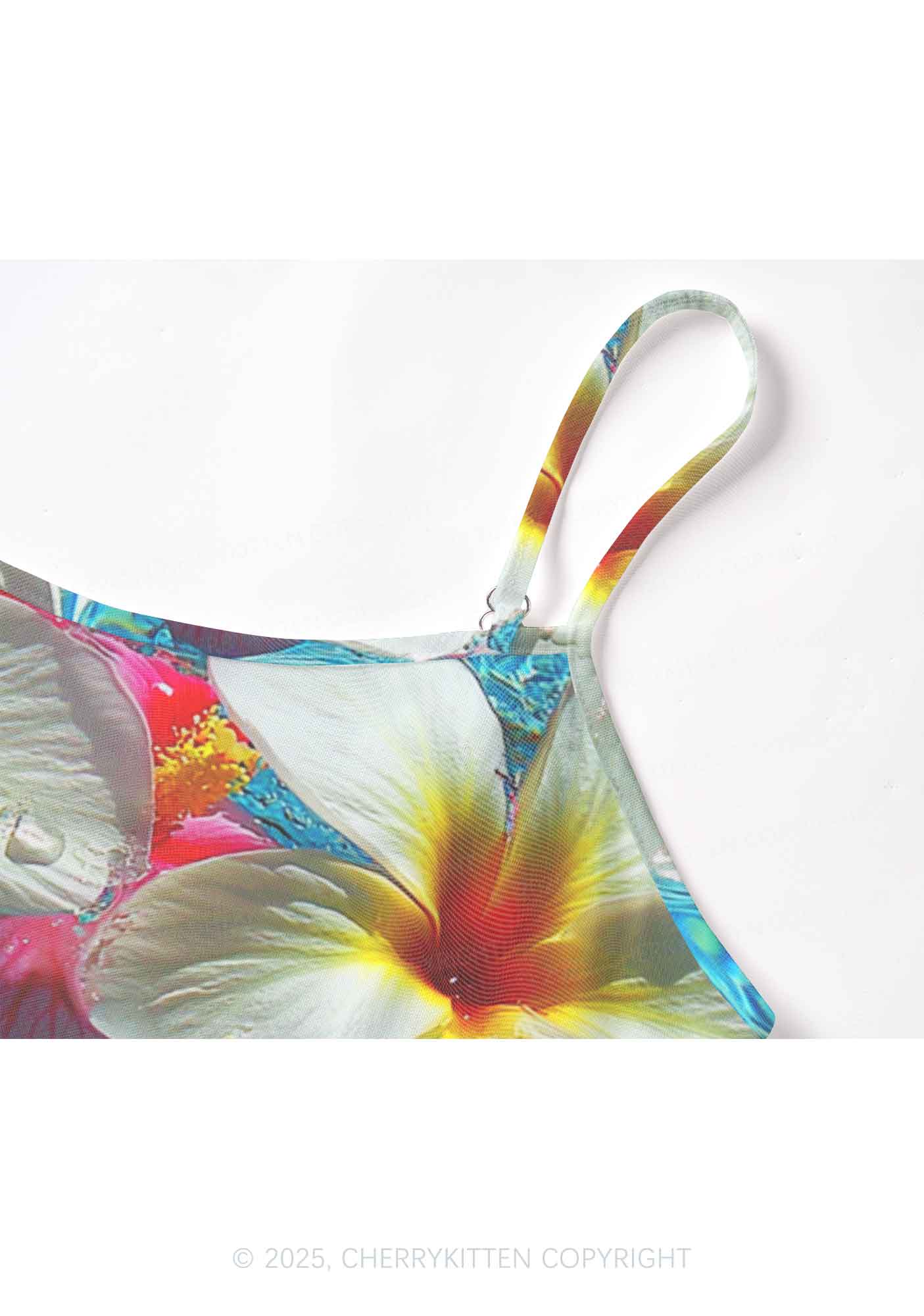 Blooming Floral Y2K Mesh Cami Tank Cherrykitten - Image 5
