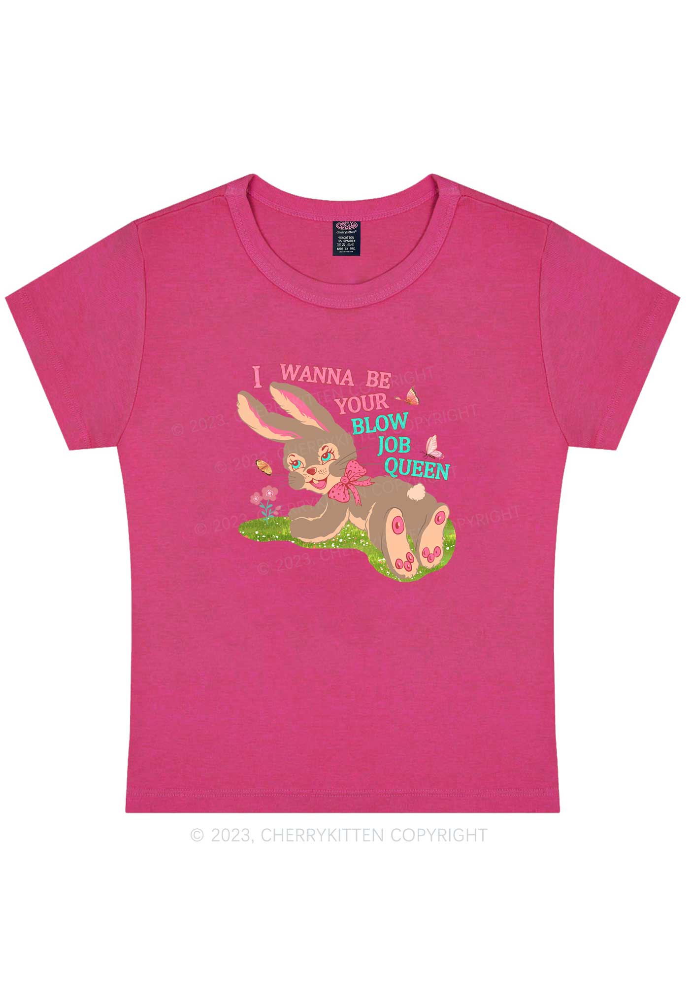 Blow Job Queen Y2K Baby Tee Cherrykitten - Image 5