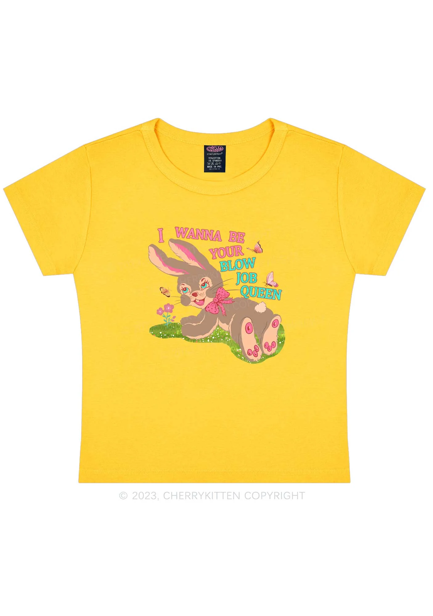 Blow Job Queen Y2K Baby Tee Cherrykitten - Image 6