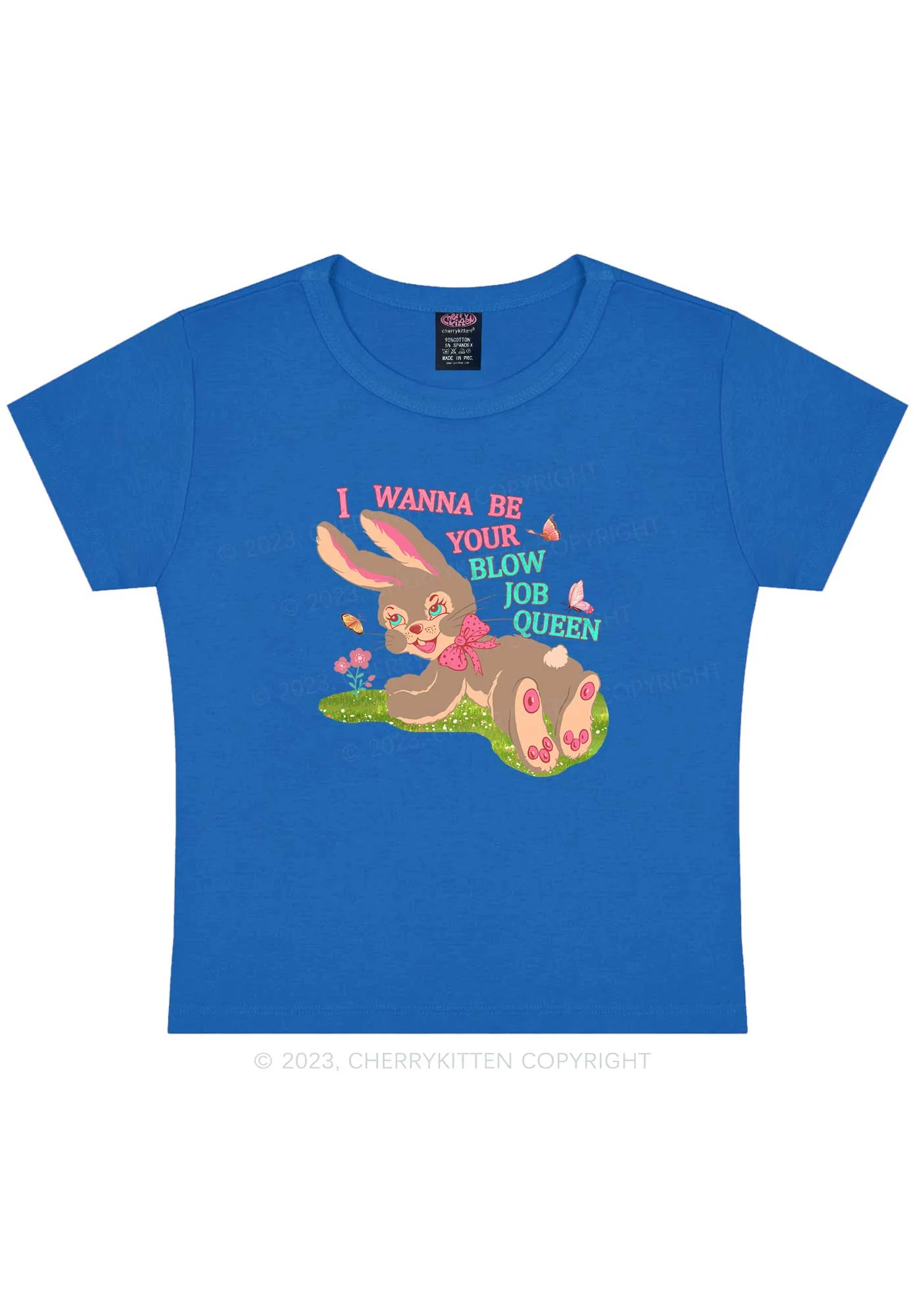 Blow Job Queen Y2K Baby Tee Cherrykitten - Image 7