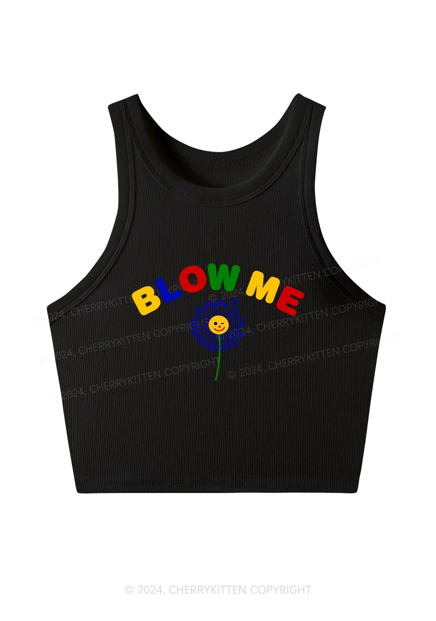 Blow Me Y2K Crop Tank Top Cherrykitten - Image 3