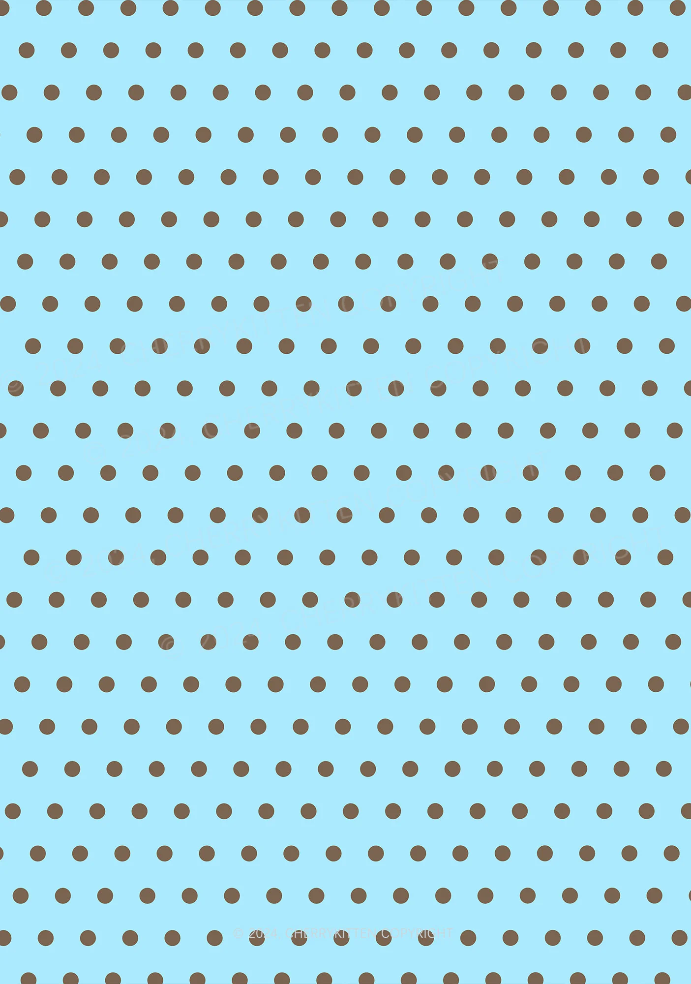 Blue And Brown Dots Y2K Print Bikini Set Cherrykitten - Image 2