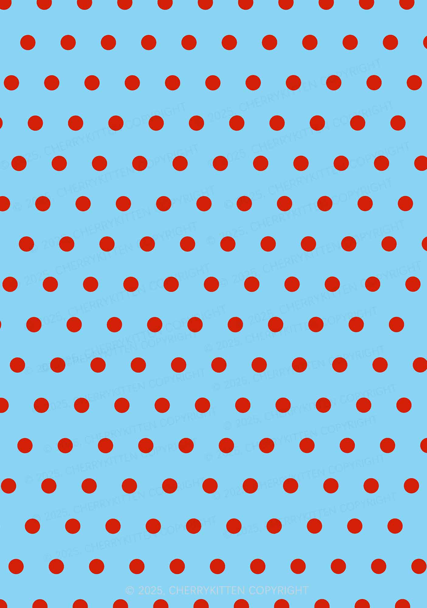 Blue And Red Dots Y2K Print Bikini Set Cherrykitten - Image 2