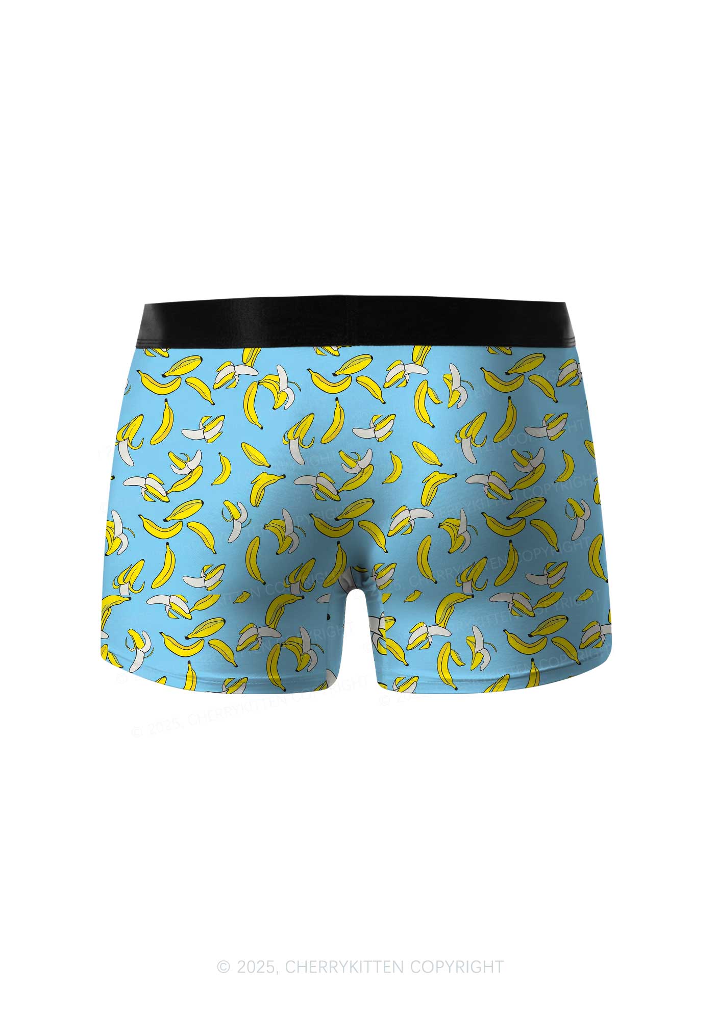 Blue Banana Y2K Print Men Boxer Briefs Cherrykitten - Image 2