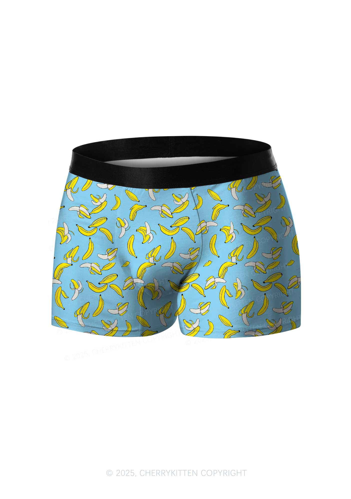 Blue Banana Y2K Print Men Boxer Briefs Cherrykitten - Image 3
