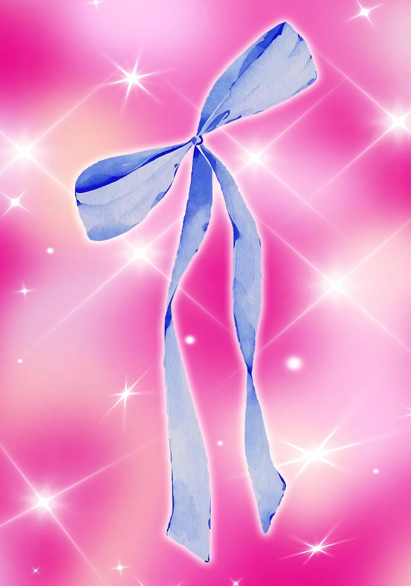 Blue Bow Y2K Phone Case Cherrykitten - Image 2